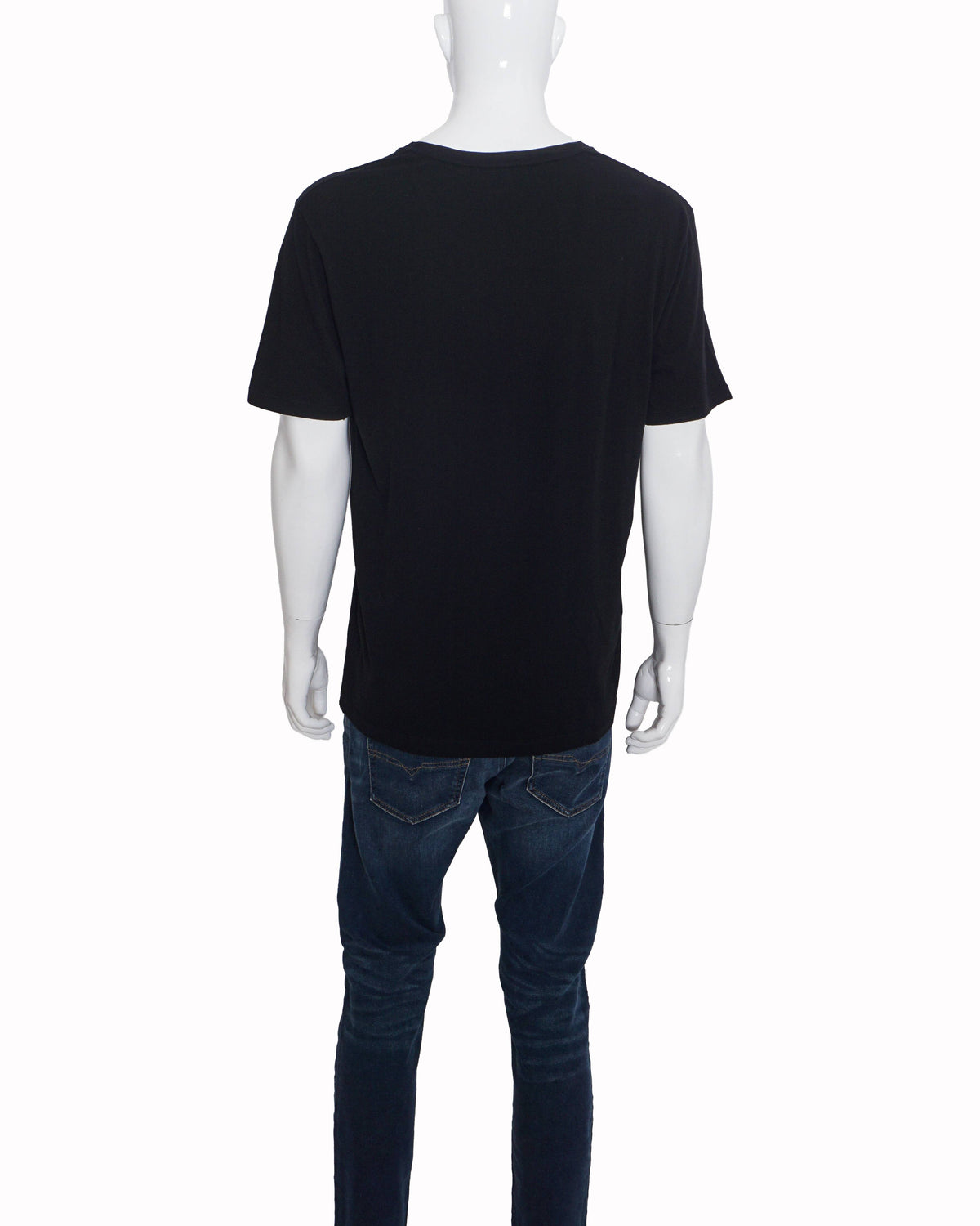 Gucci Black Vintage Logo Web Stripe Men's T-Shirt