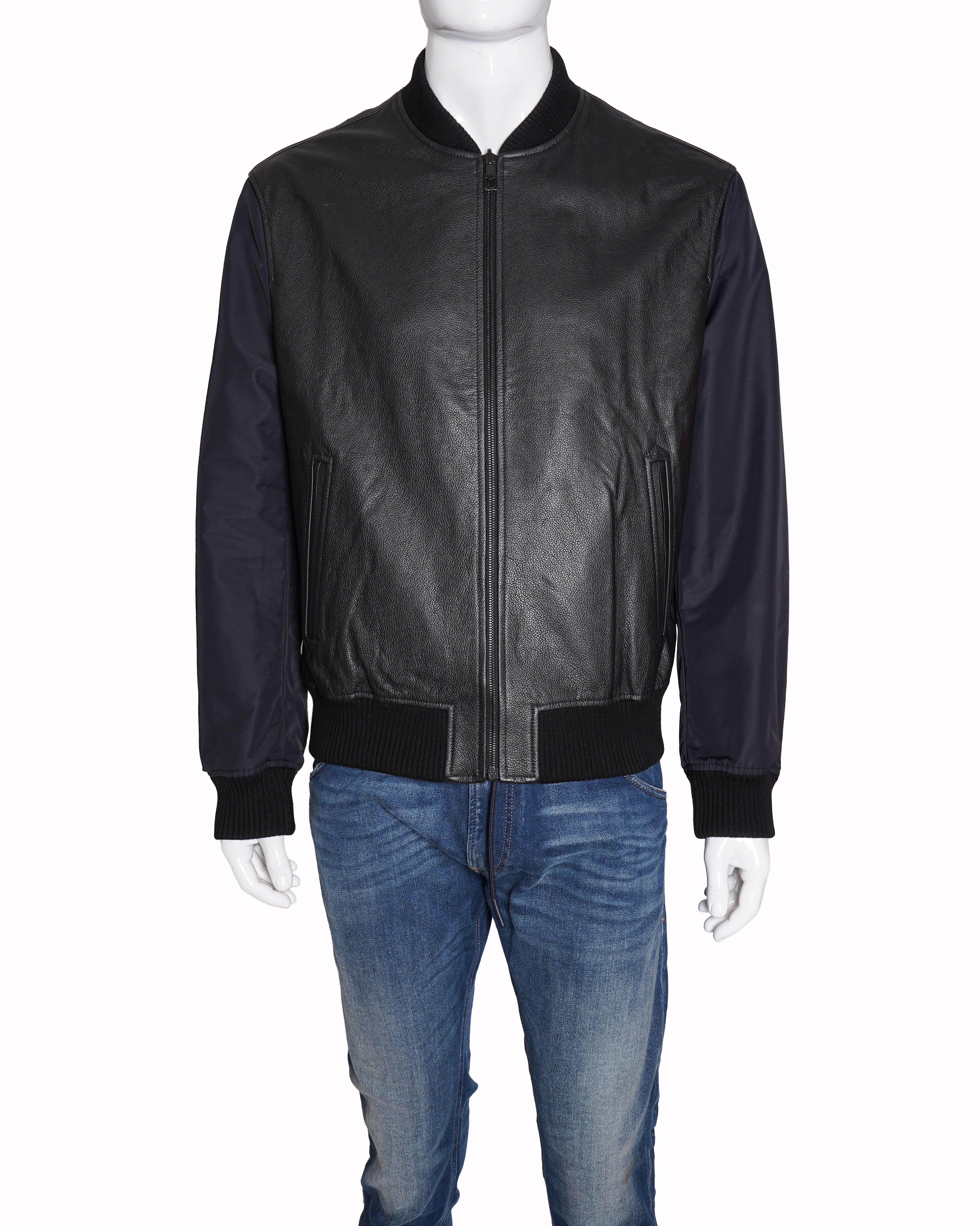 Louis vuitton reversible leather nylon & leather jacket