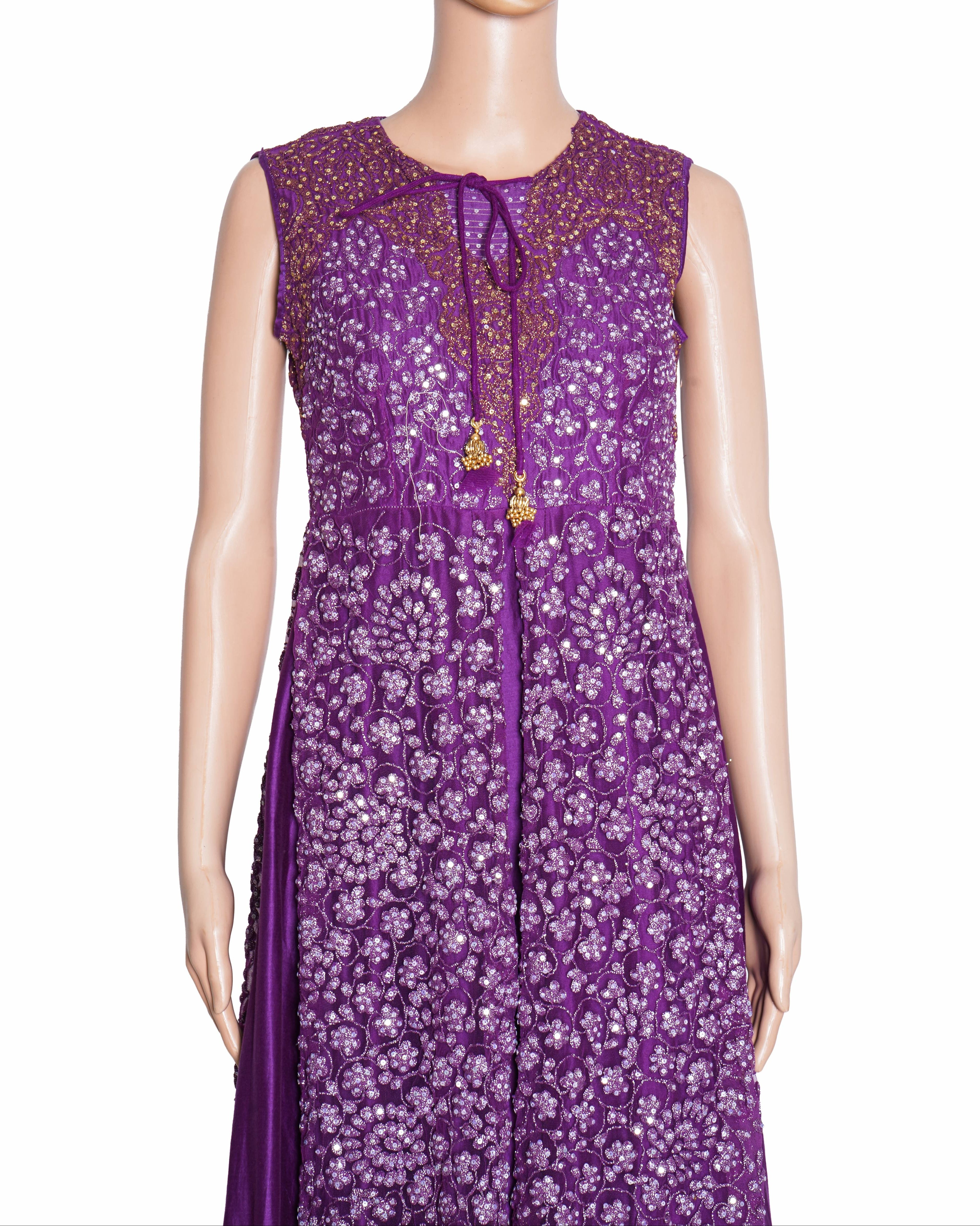 Riddhi Mehra Anarkali In Purple