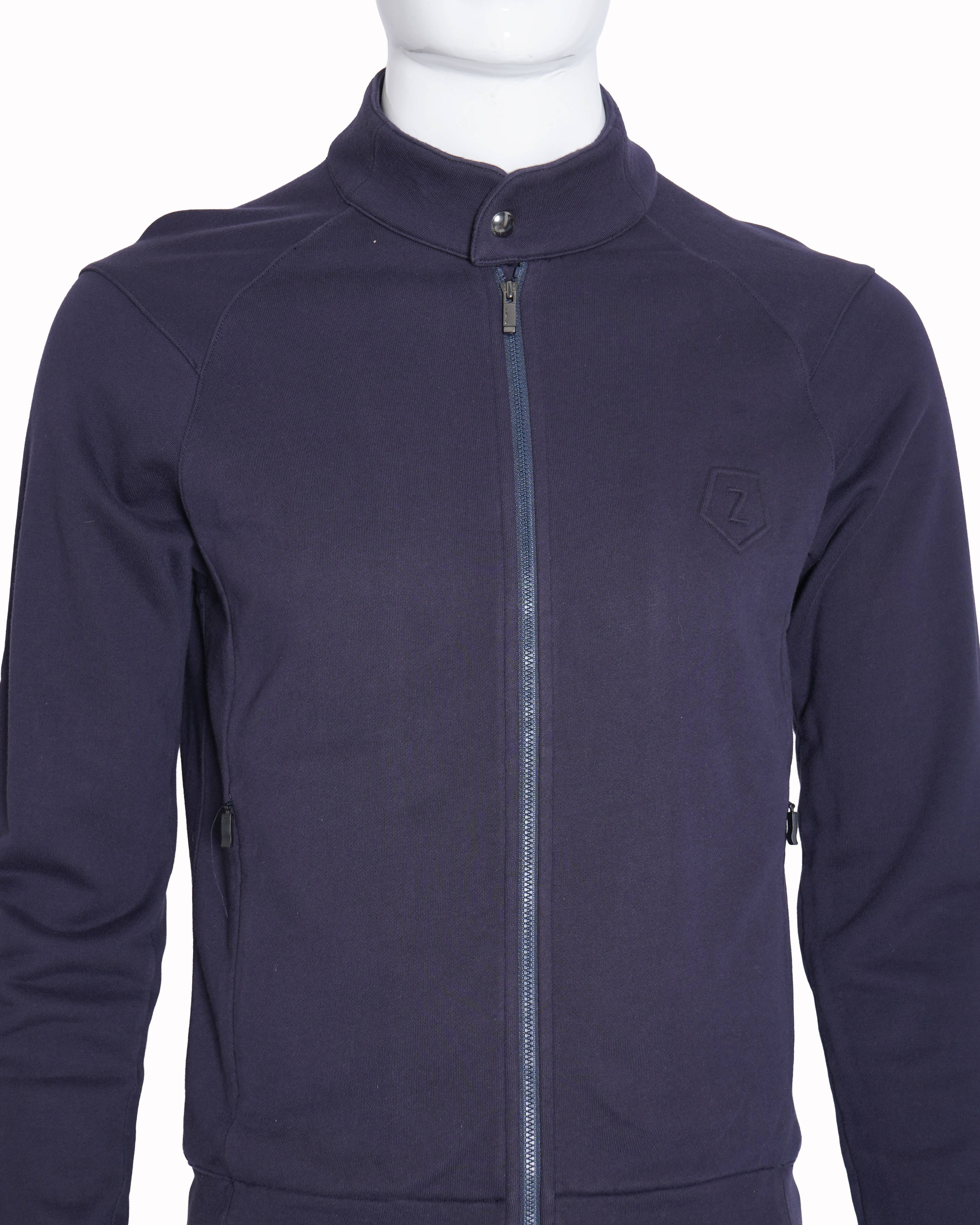 Zegna Blue zipper jacket for men