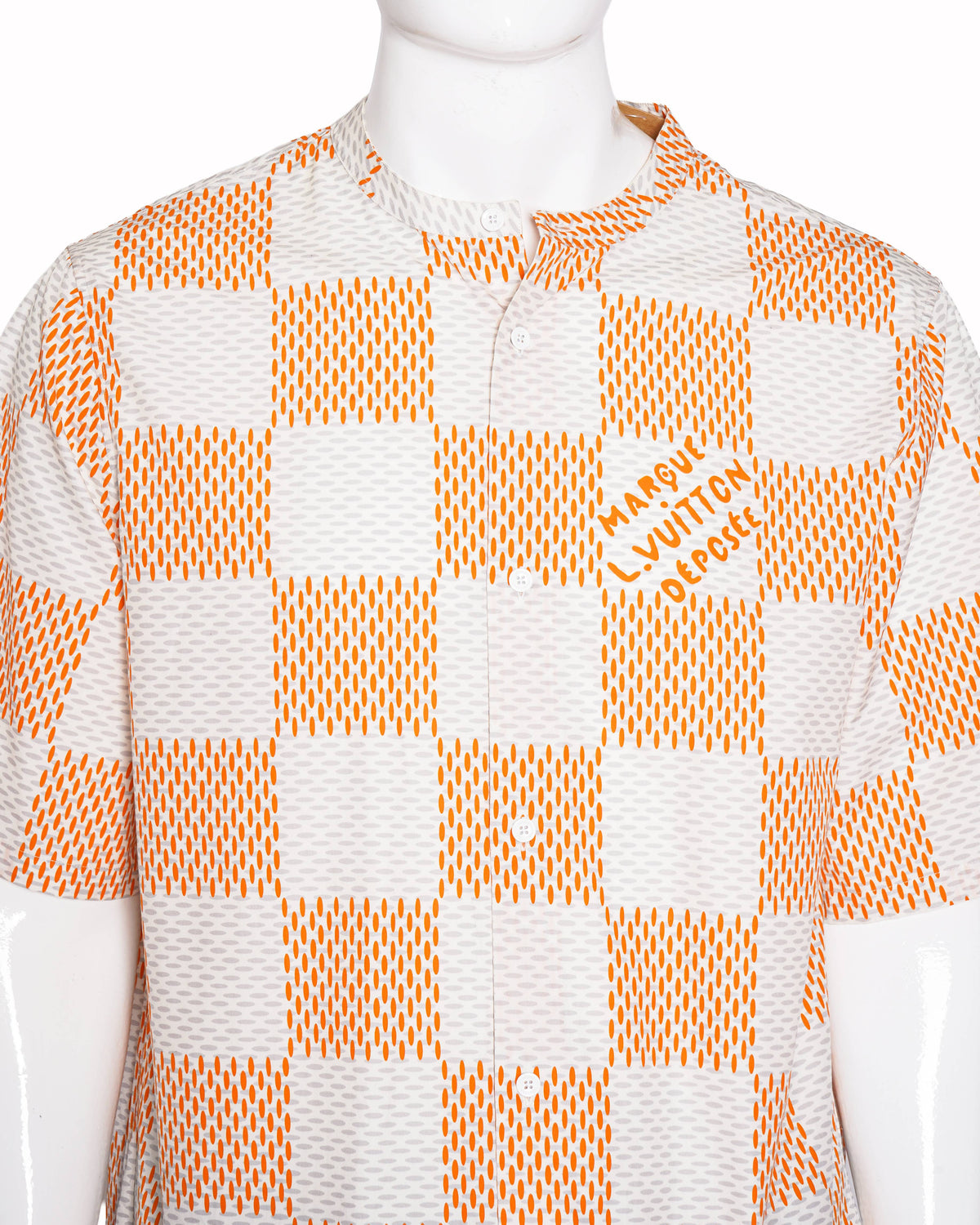 New Louis Vuitton Damier Giant  short sleeve shirt