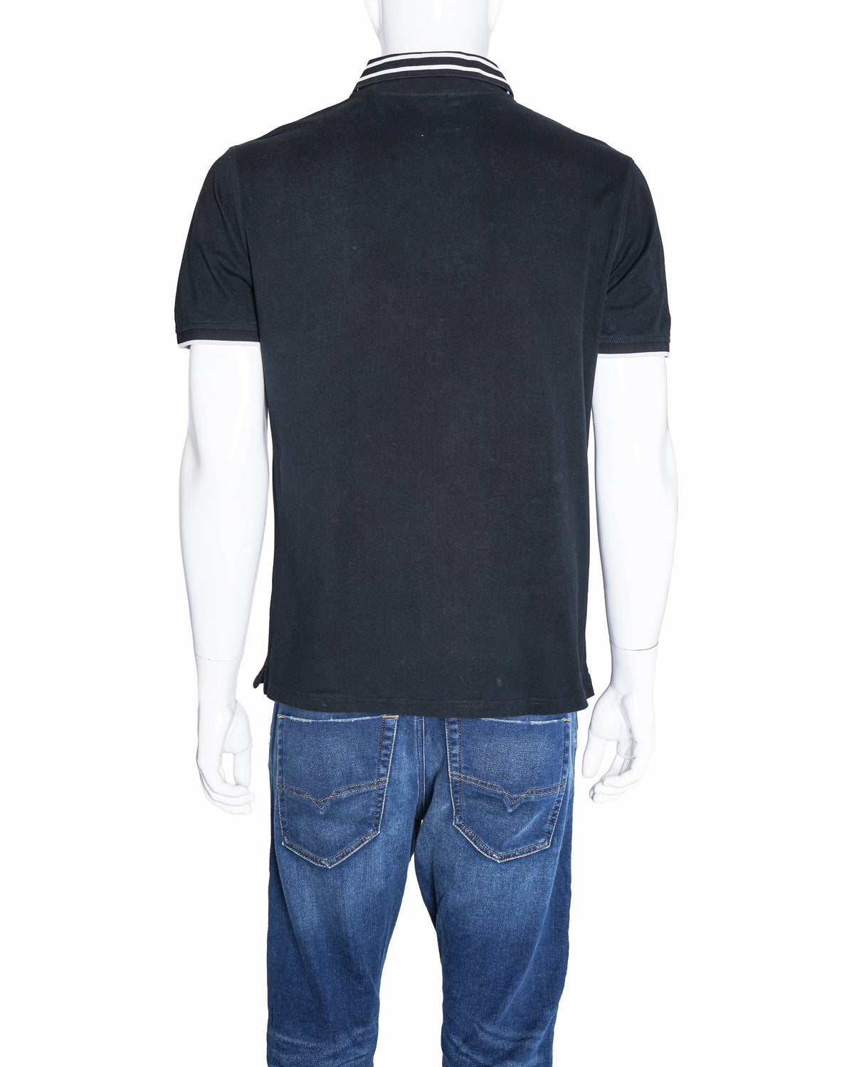 Balmain Men's Polo T-Shirt In Black