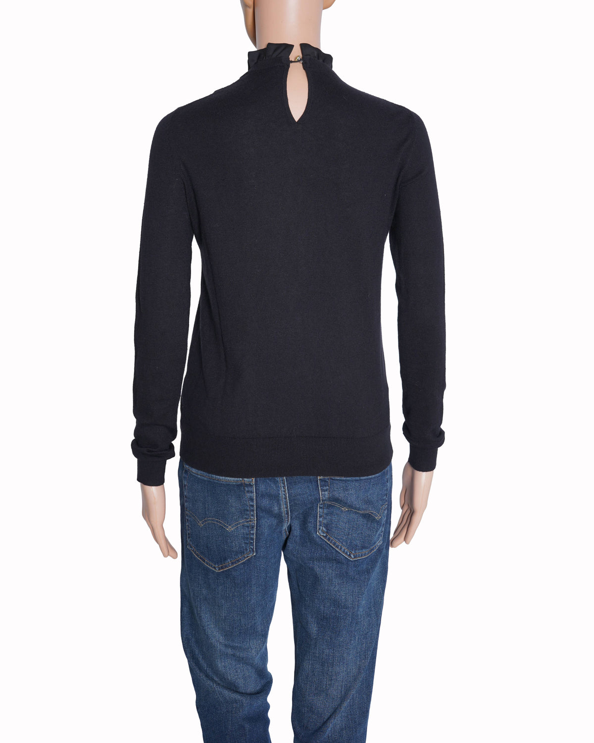 Ted Baker Pleated Black FUll SLeeve Top