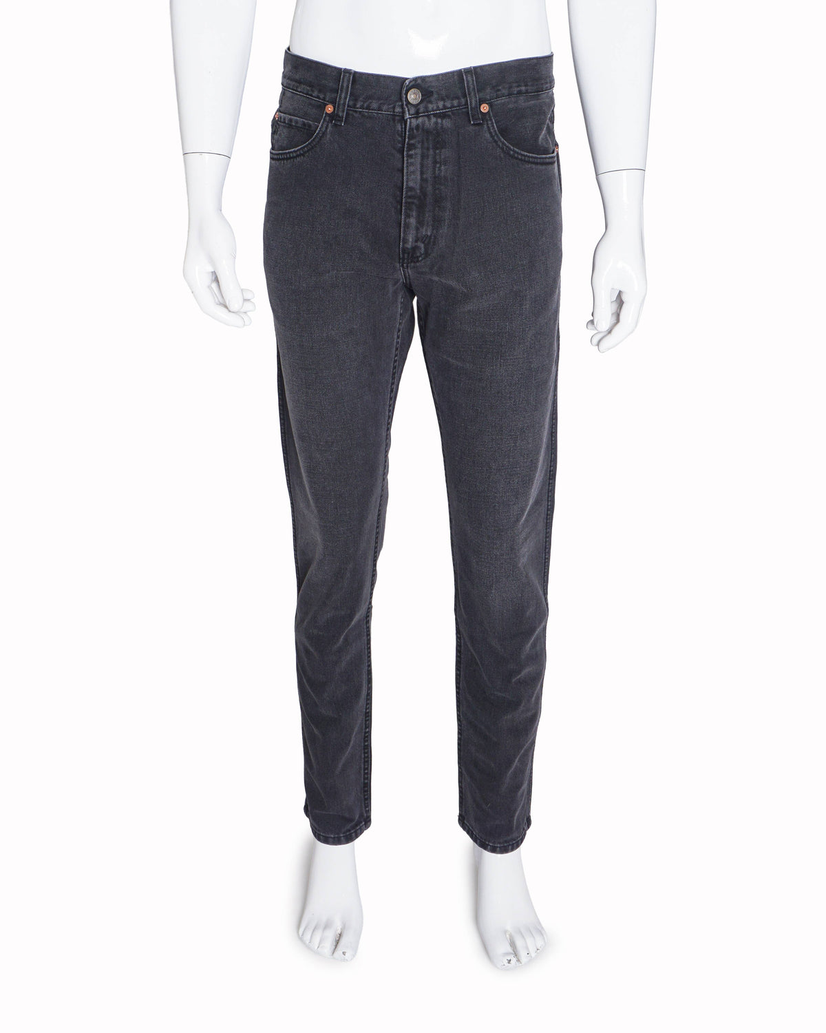 Gucci Men's Charcoal Grey Slim-Fit Jeans