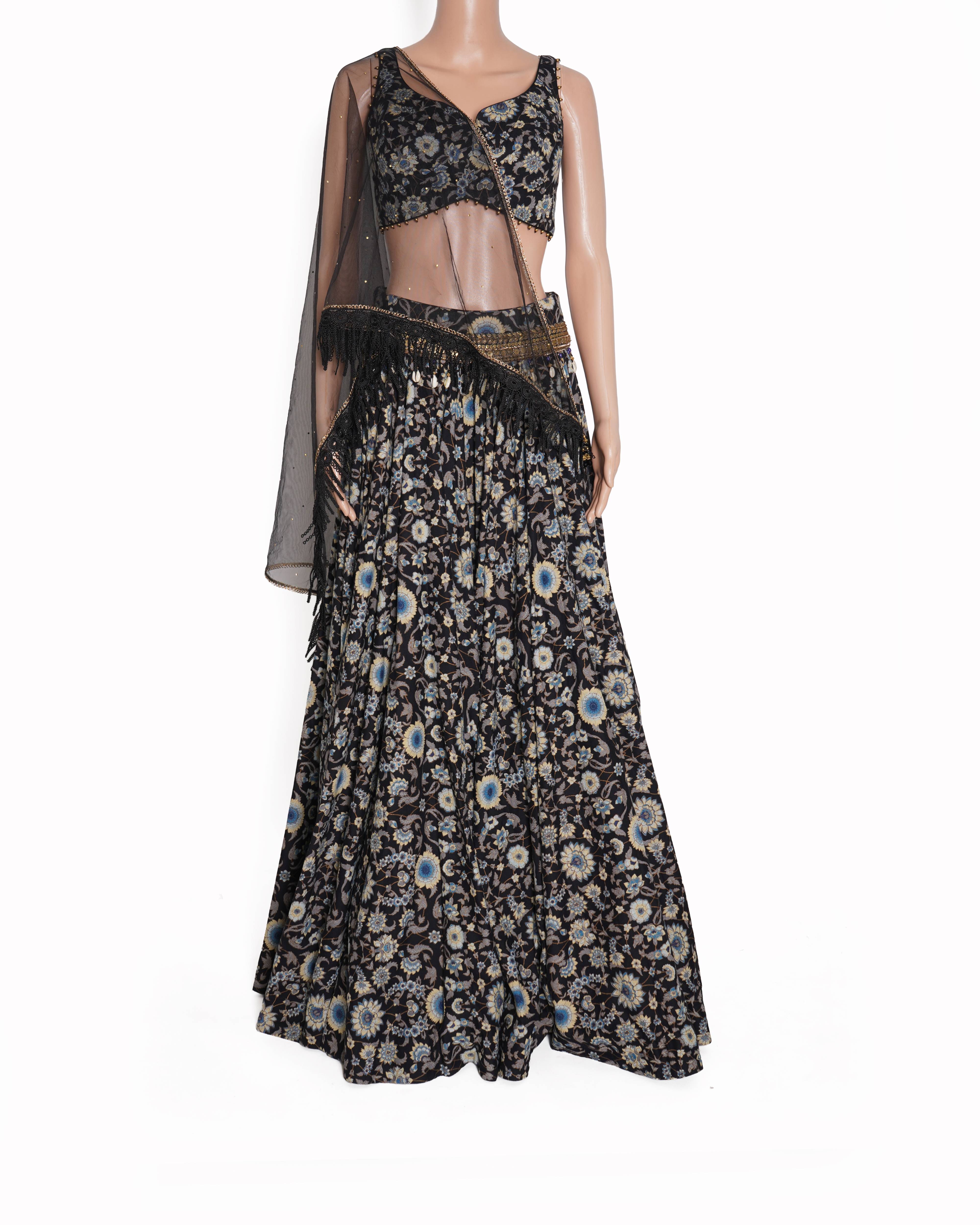 Tarun Tahiliani blue Lehenga Set