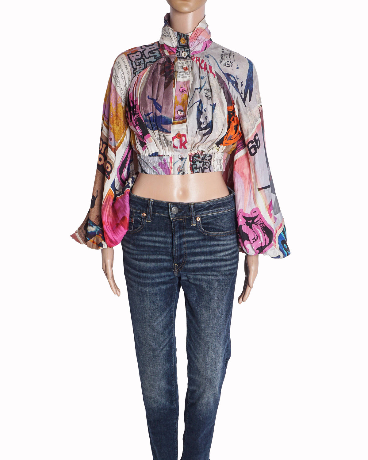 Zimmermann Balloon Sleeves Silk Top