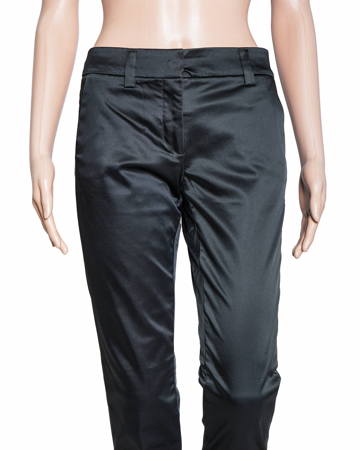Dolce & Gabbana Satin Women Pants In Black