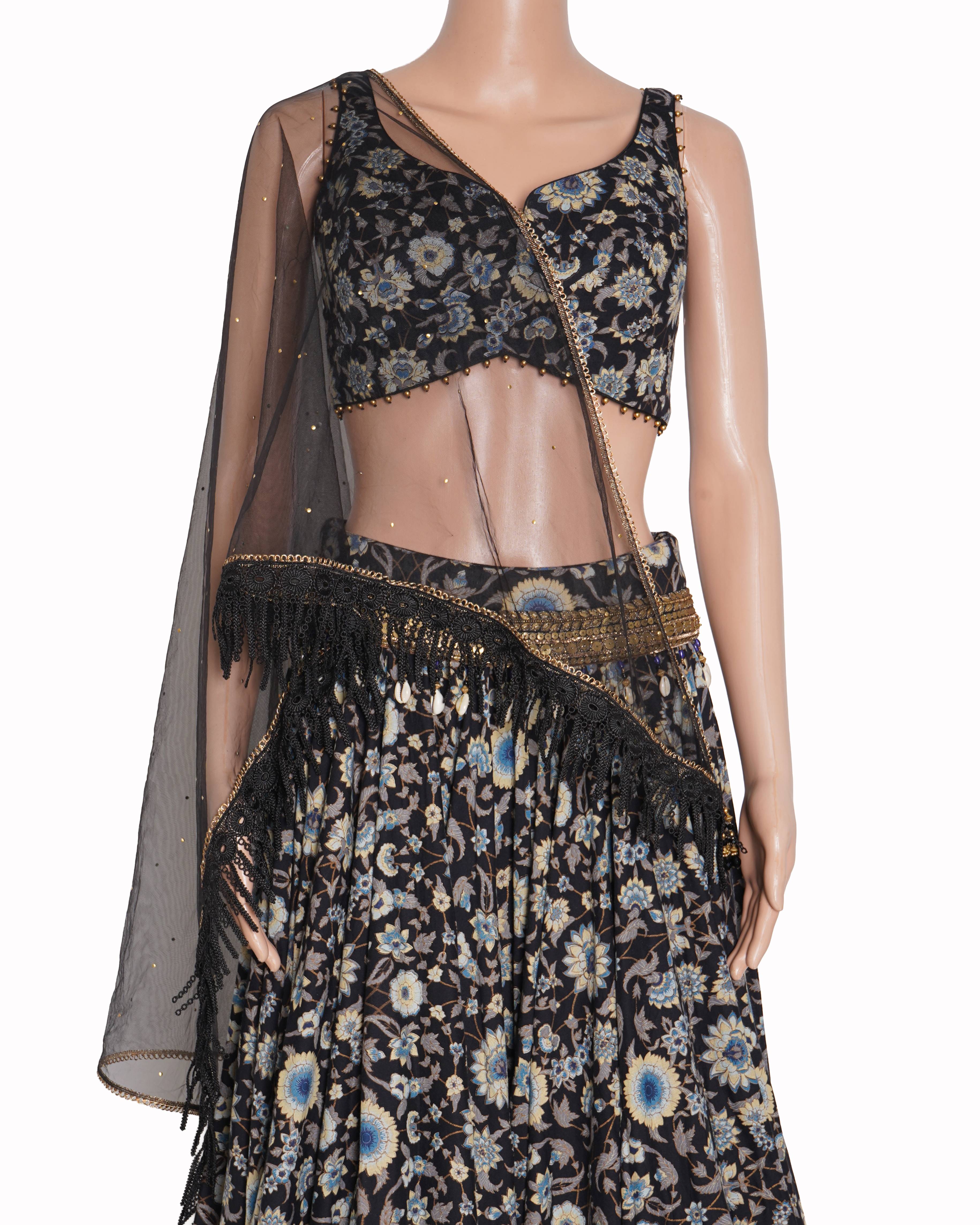 Tarun Tahiliani blue Lehenga Set