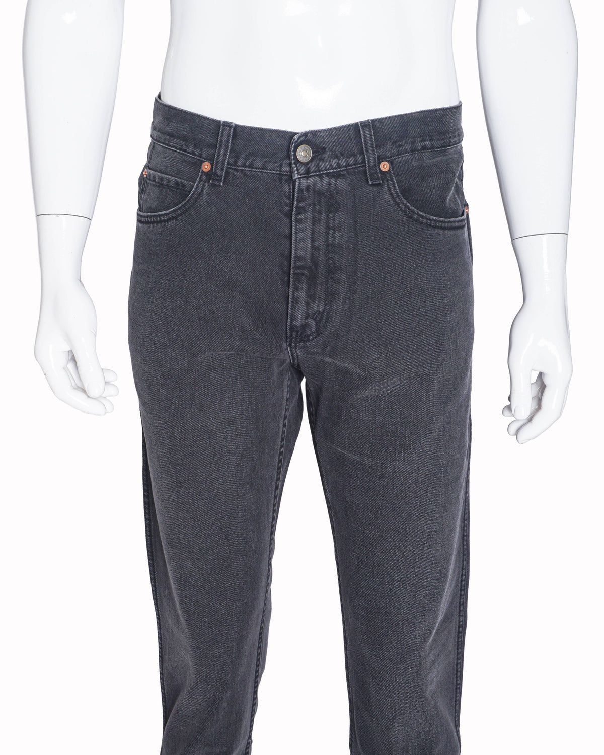Gucci Men's Charcoal Grey Slim-Fit Jeans