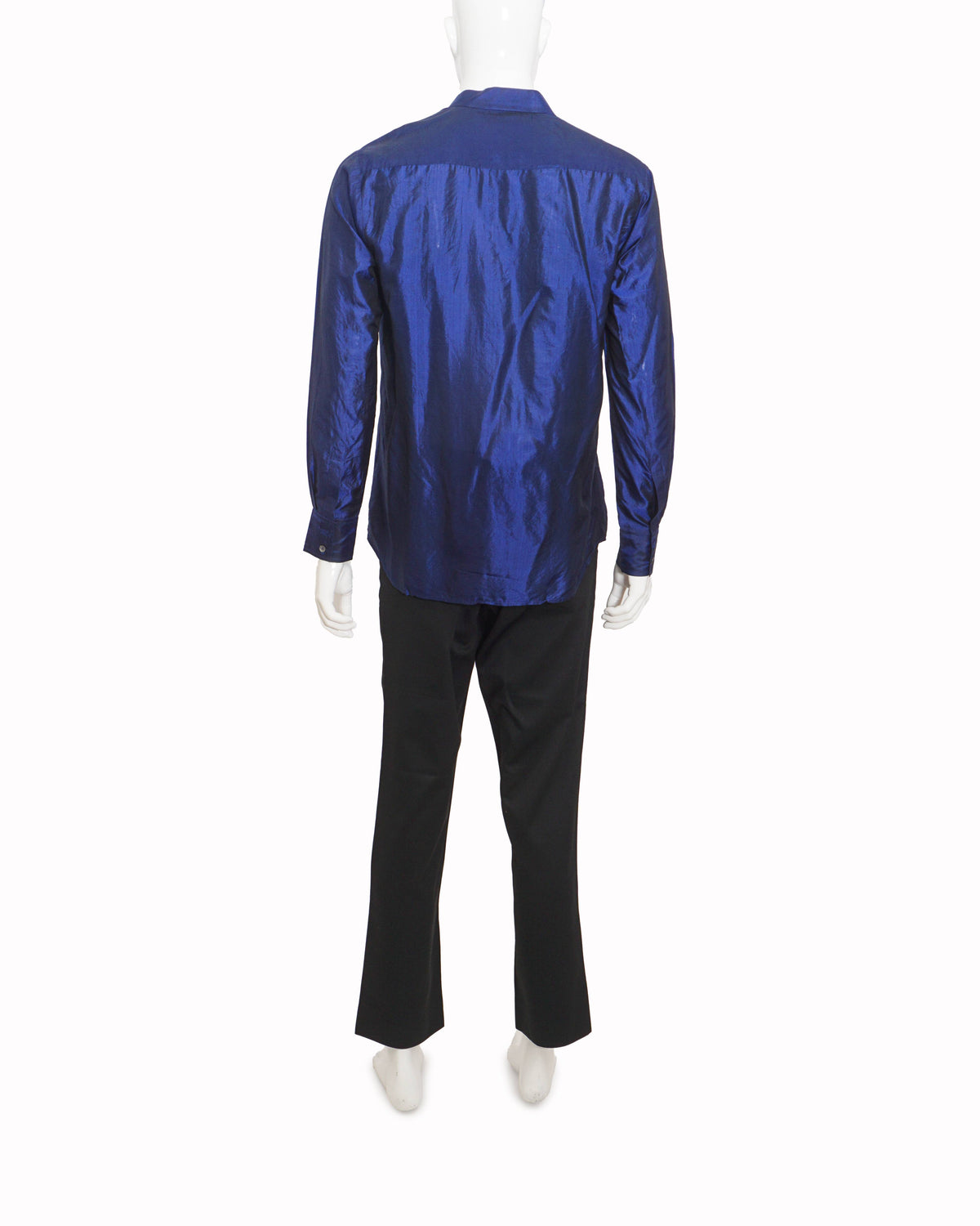 Rohit Bal Royal Blue Silk Shirt & Trouser Set