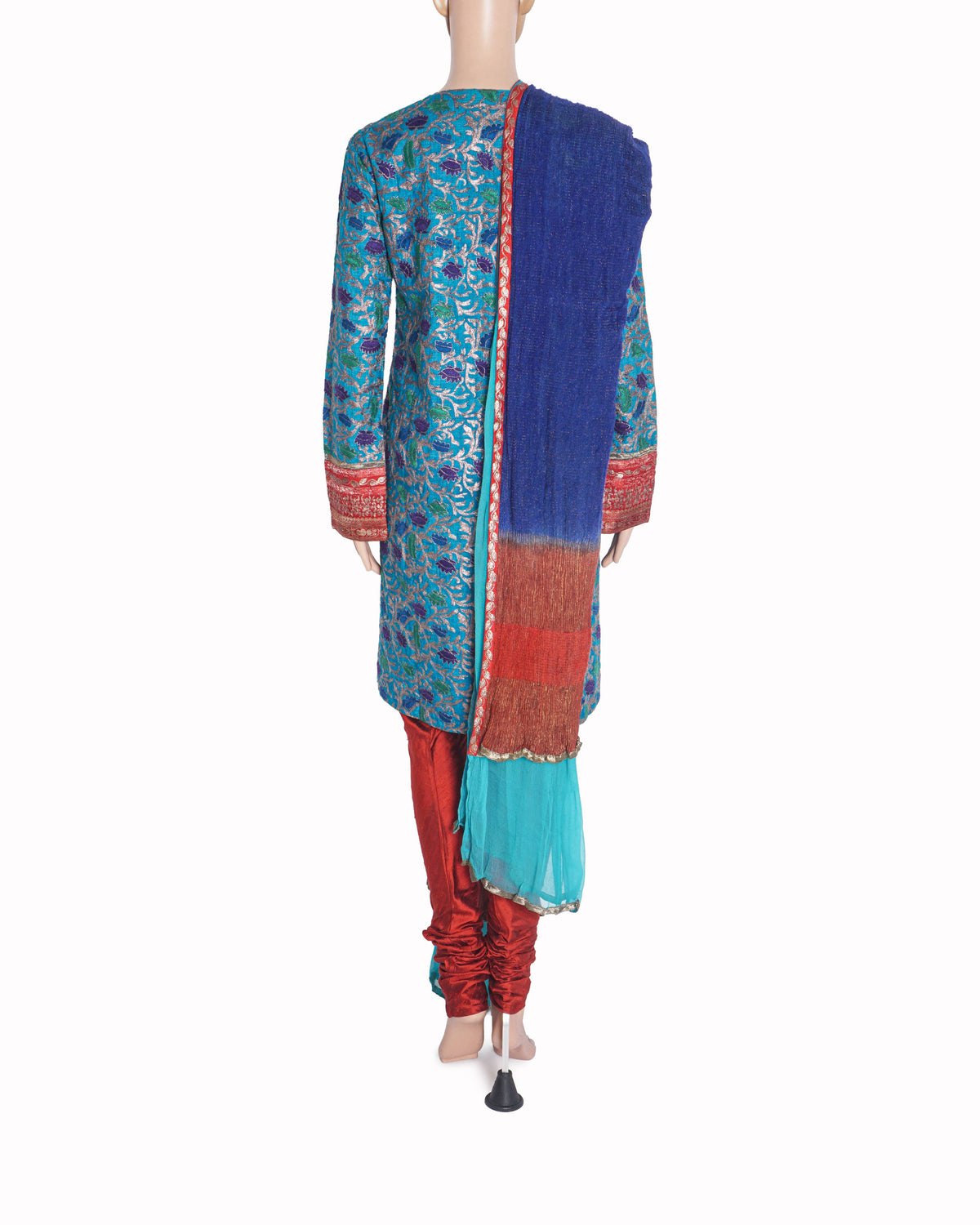 Sabyasachi Brocade Tunic with Pants and Dupatta Set