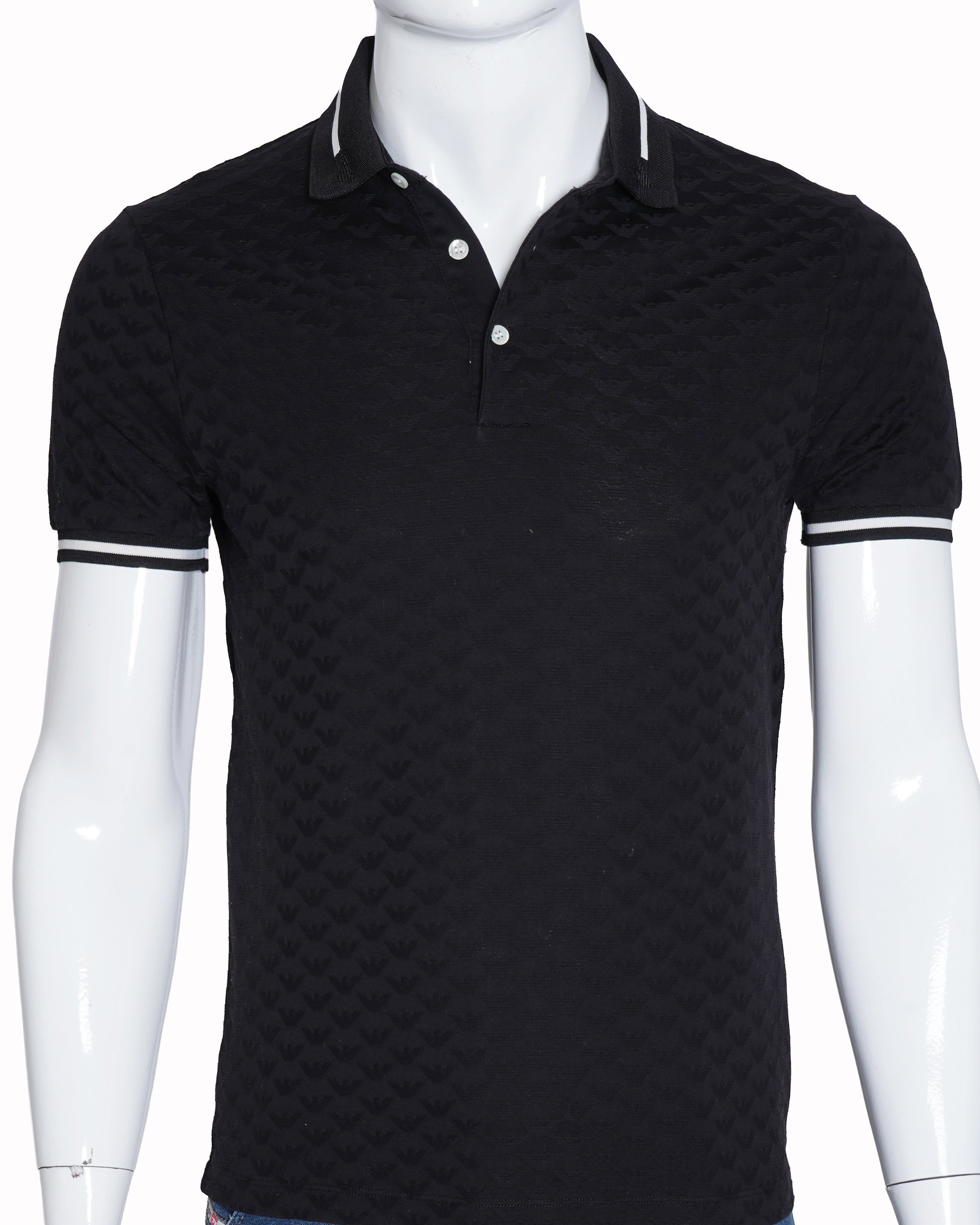 Emporio Armani Black Polo T-shirt