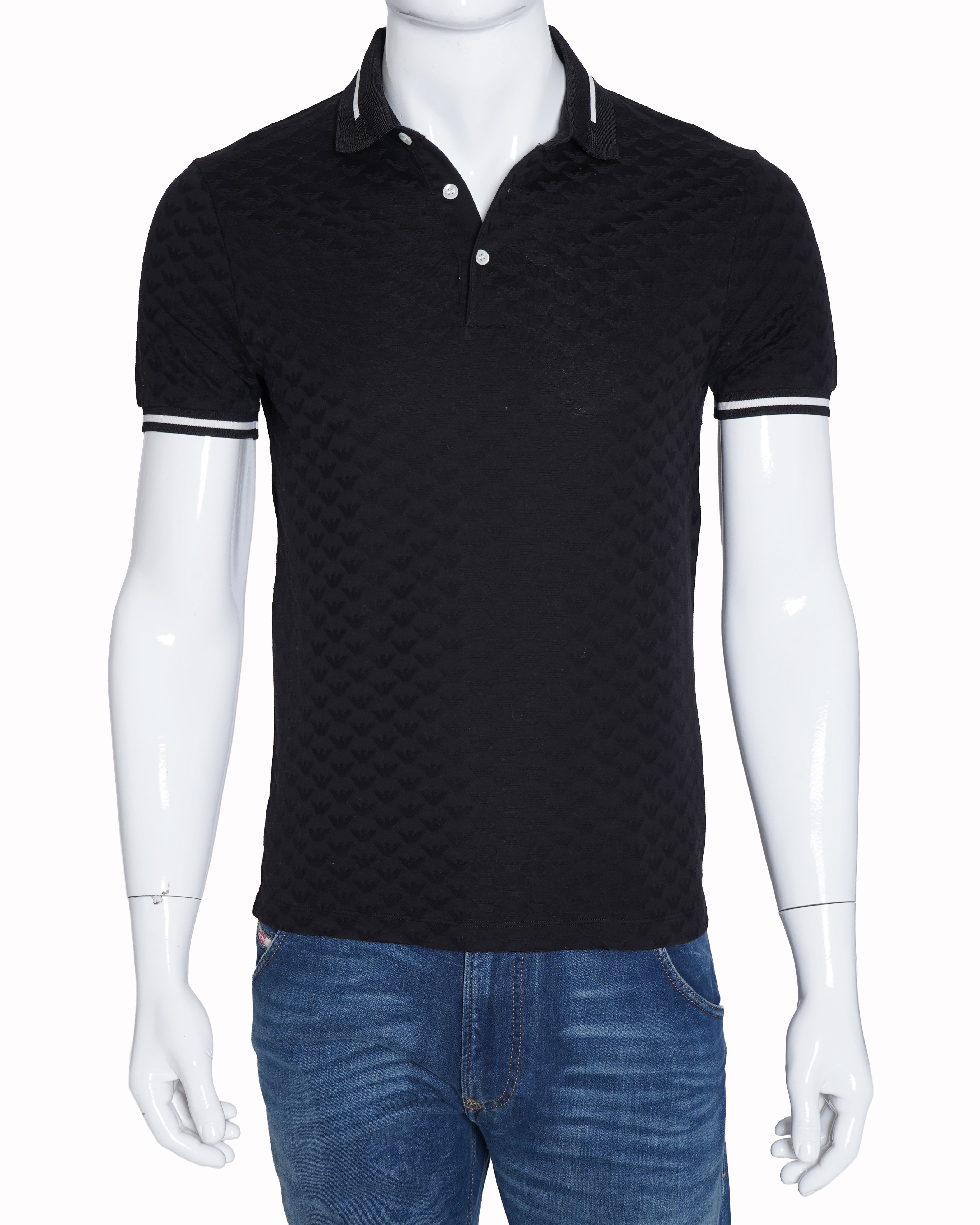 Emporio Armani Black Polo T-shirt