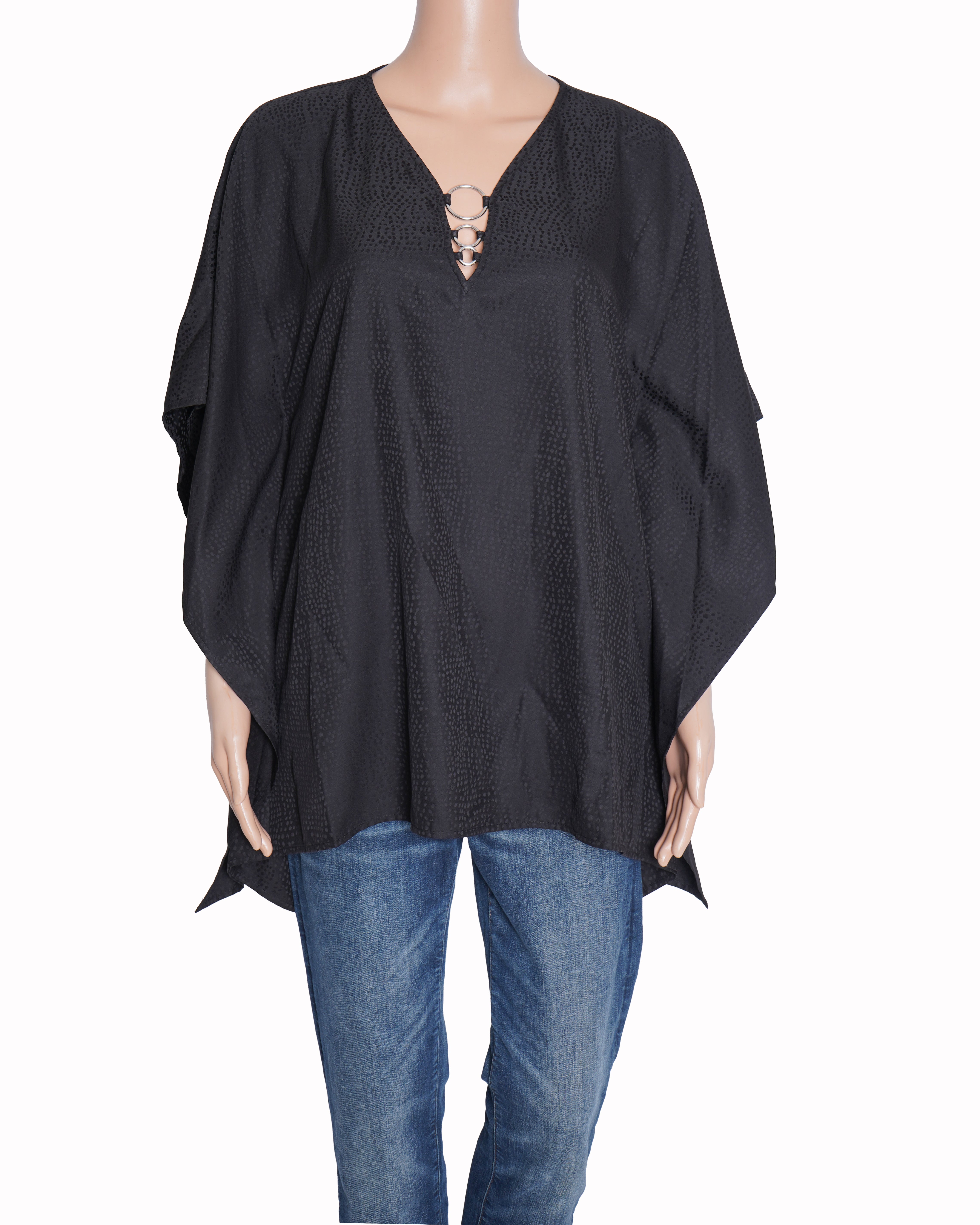 Michael Kors Loose Fit Top In Black