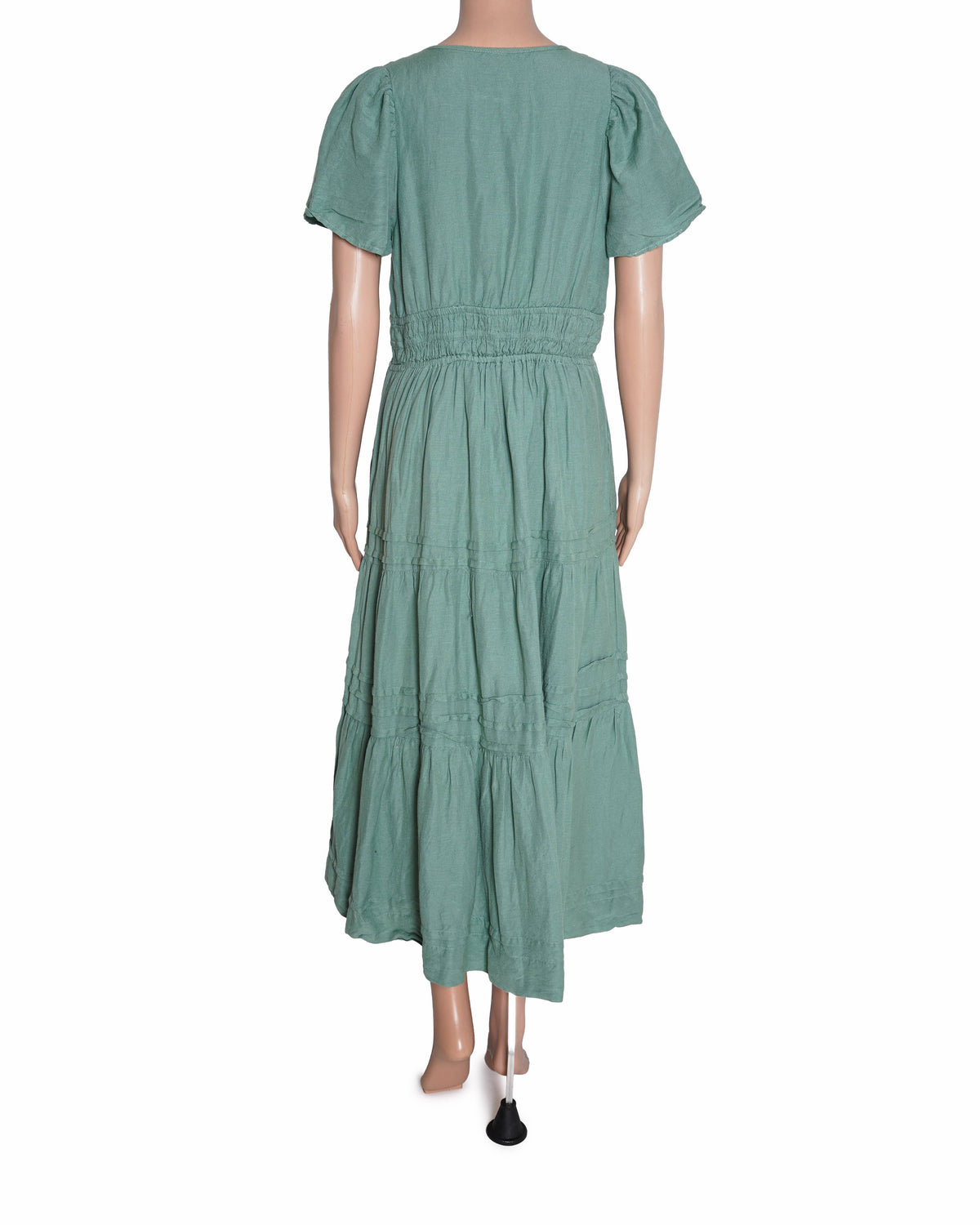 Anthropologie Linen Short Sleeve Dresses for Women