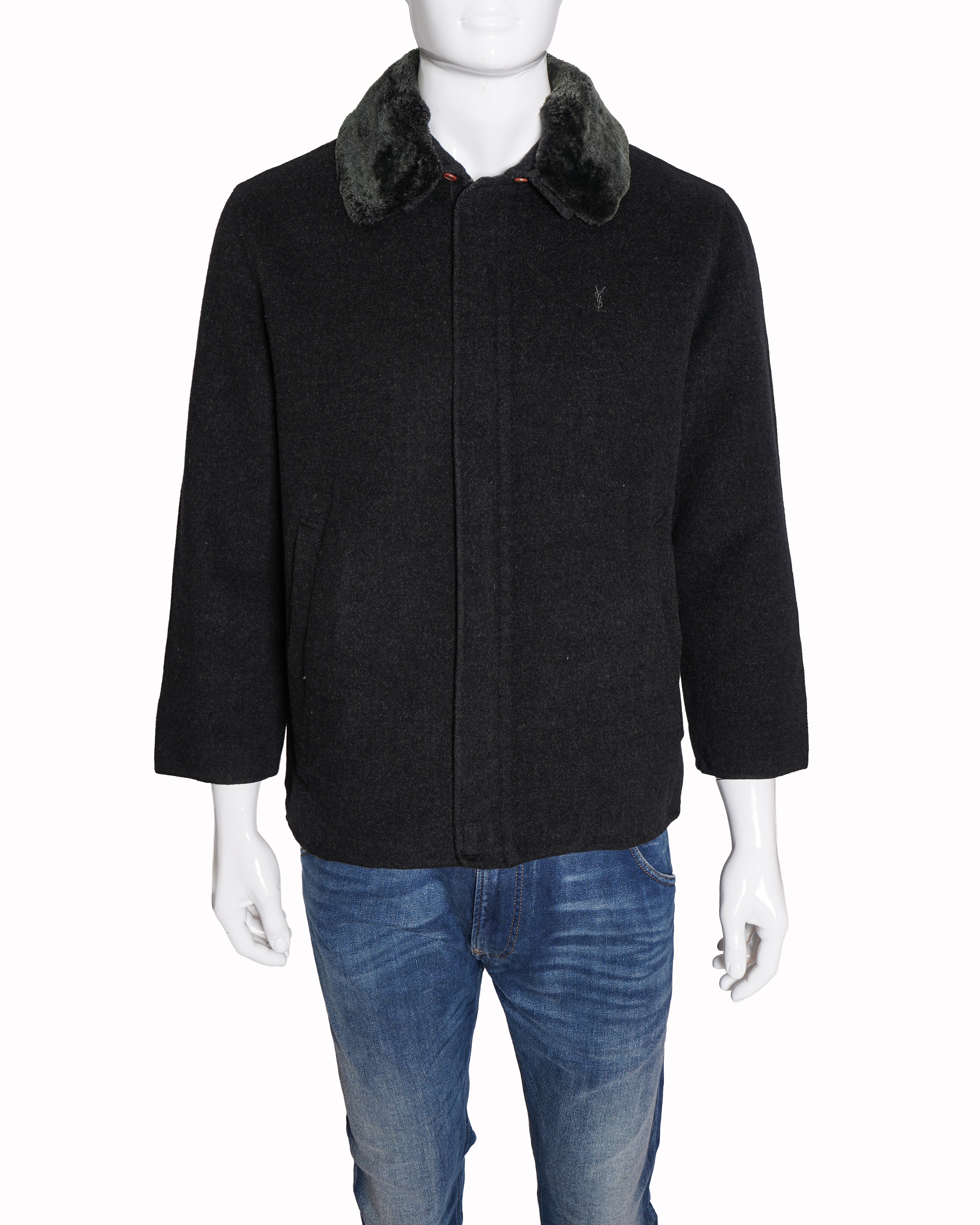 Saint Laurent jacket with wool collar