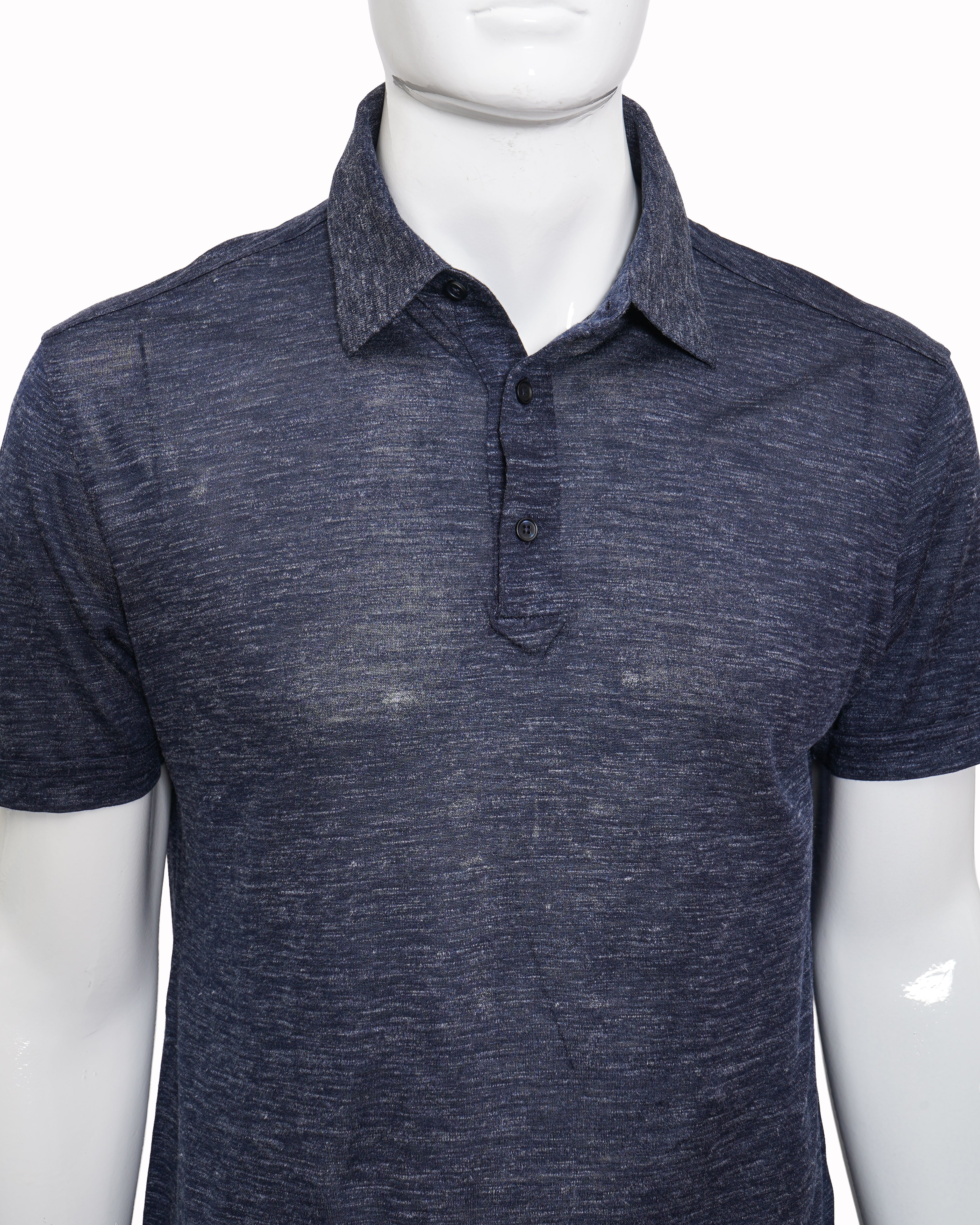 Zegna Men's Polo In Ink Blue