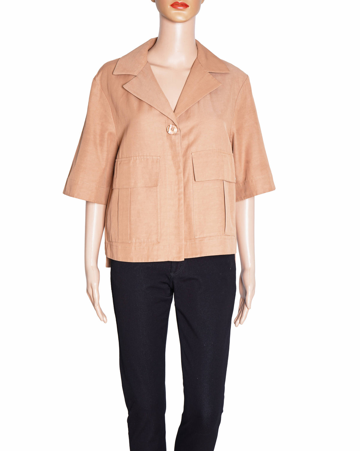 Purificacion Garcia Peak Colar Jacket In Brown