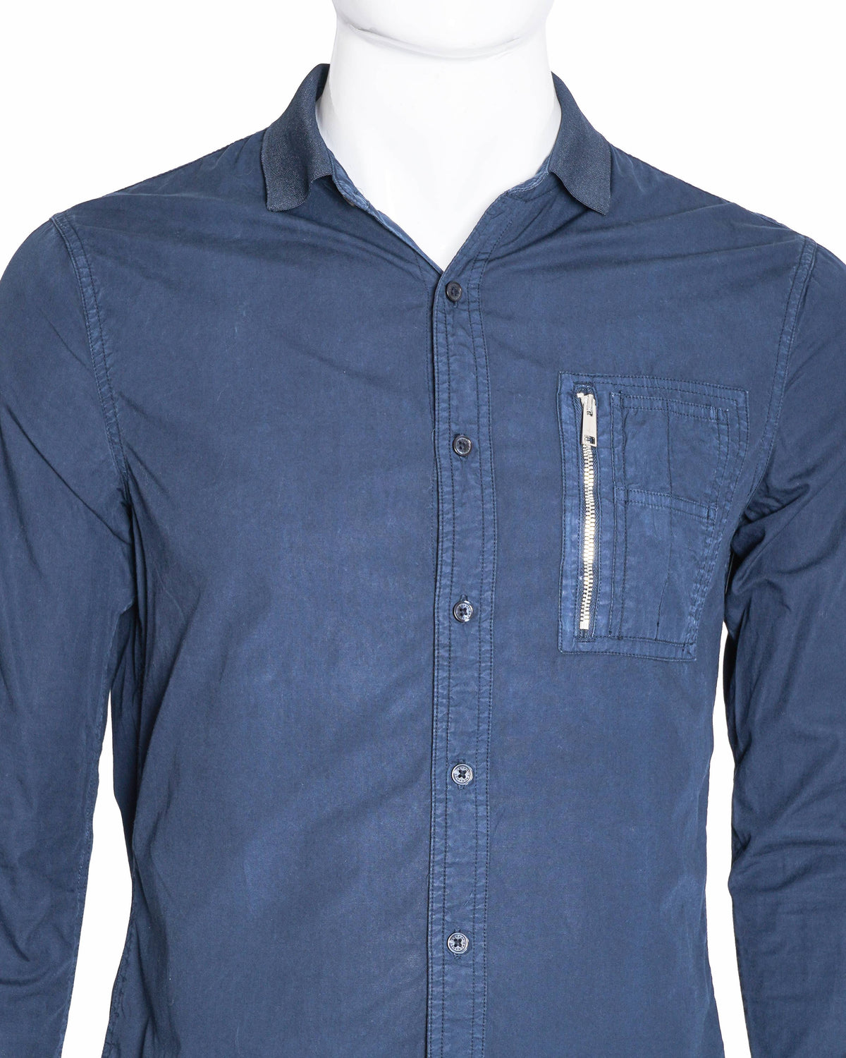 Armani Exchange black shirt with zipper details