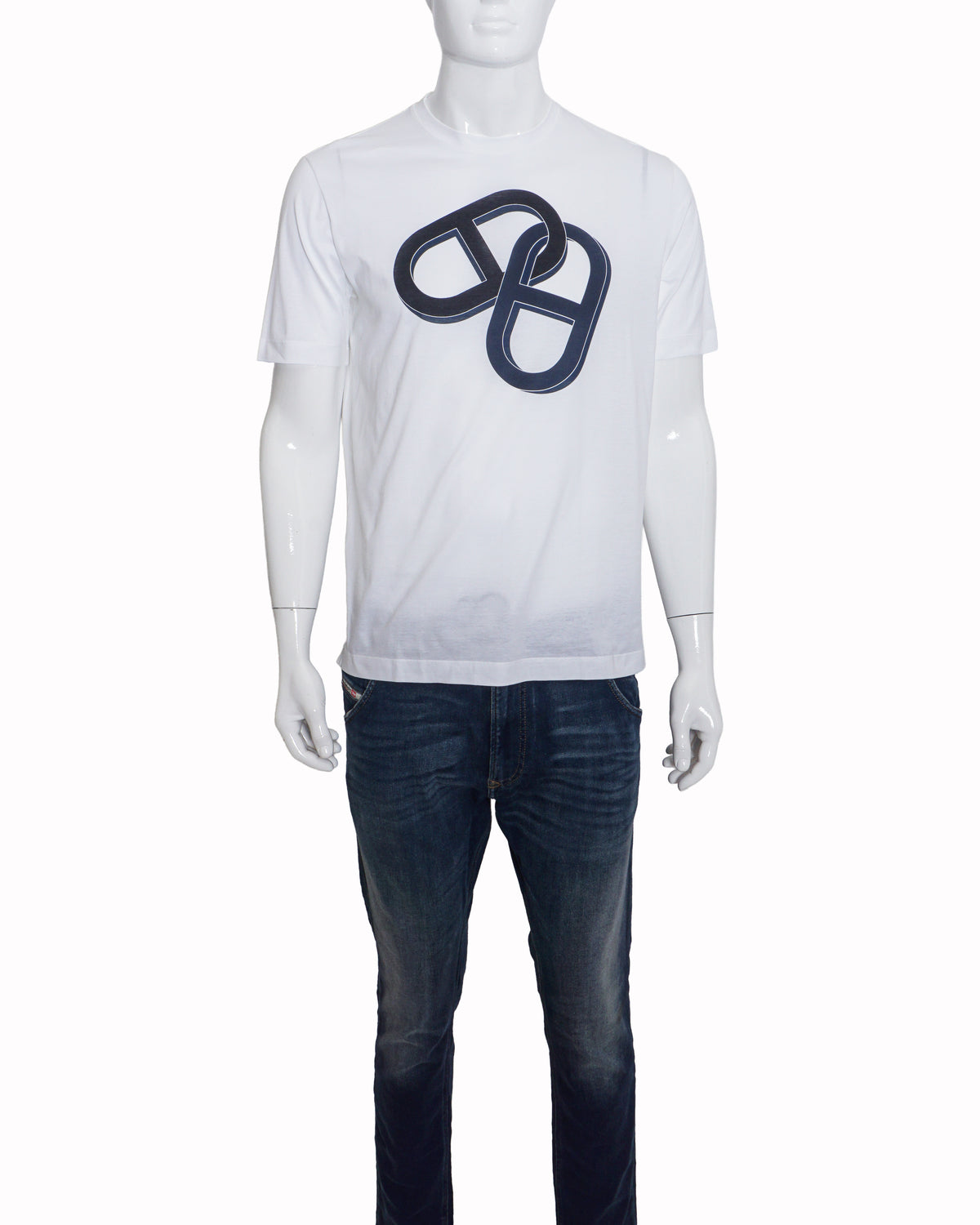 Hermès White Chaine d'Ancre Graphic Men's T-Shirt