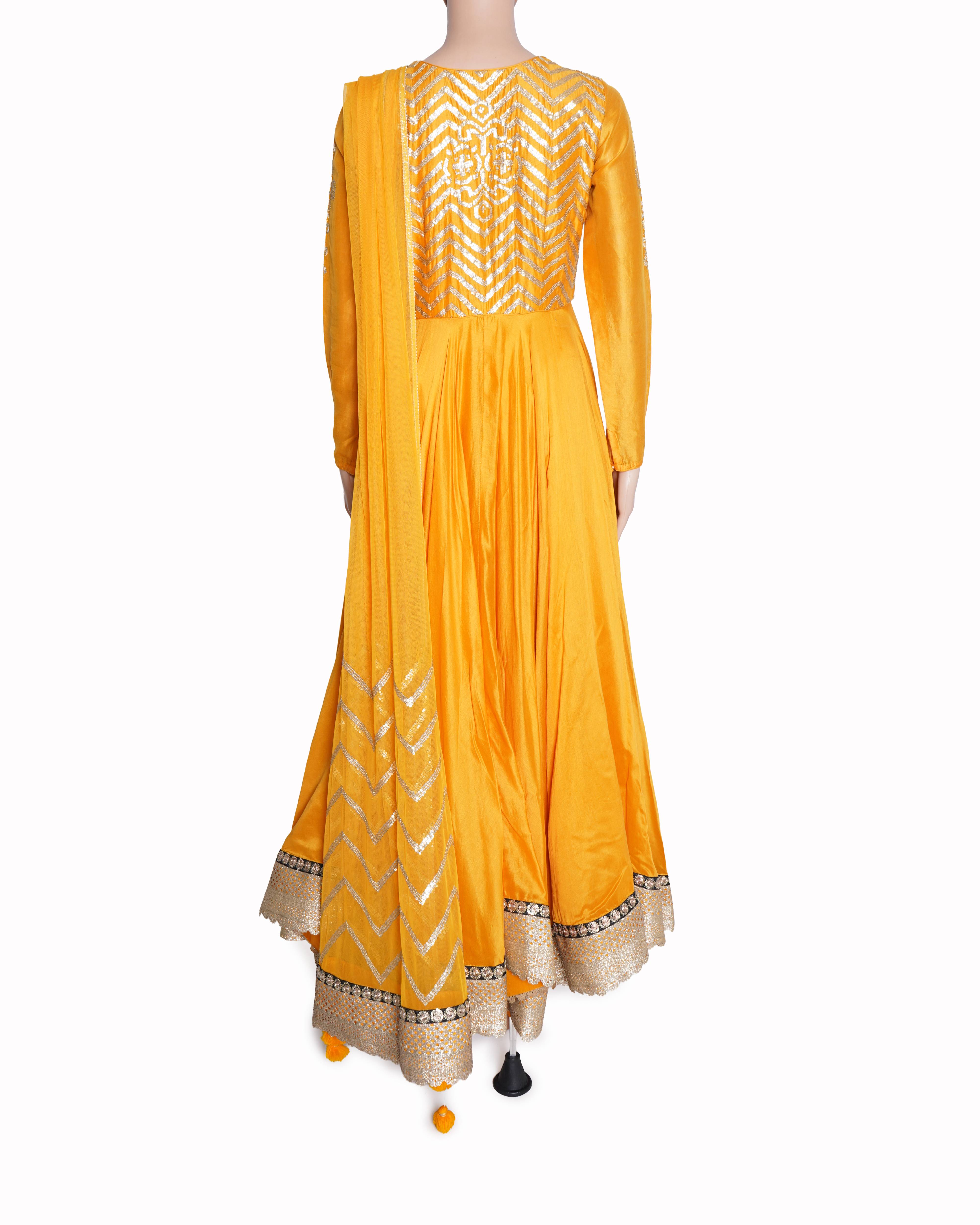 Varun & Nidhika Yellow Anarkali set