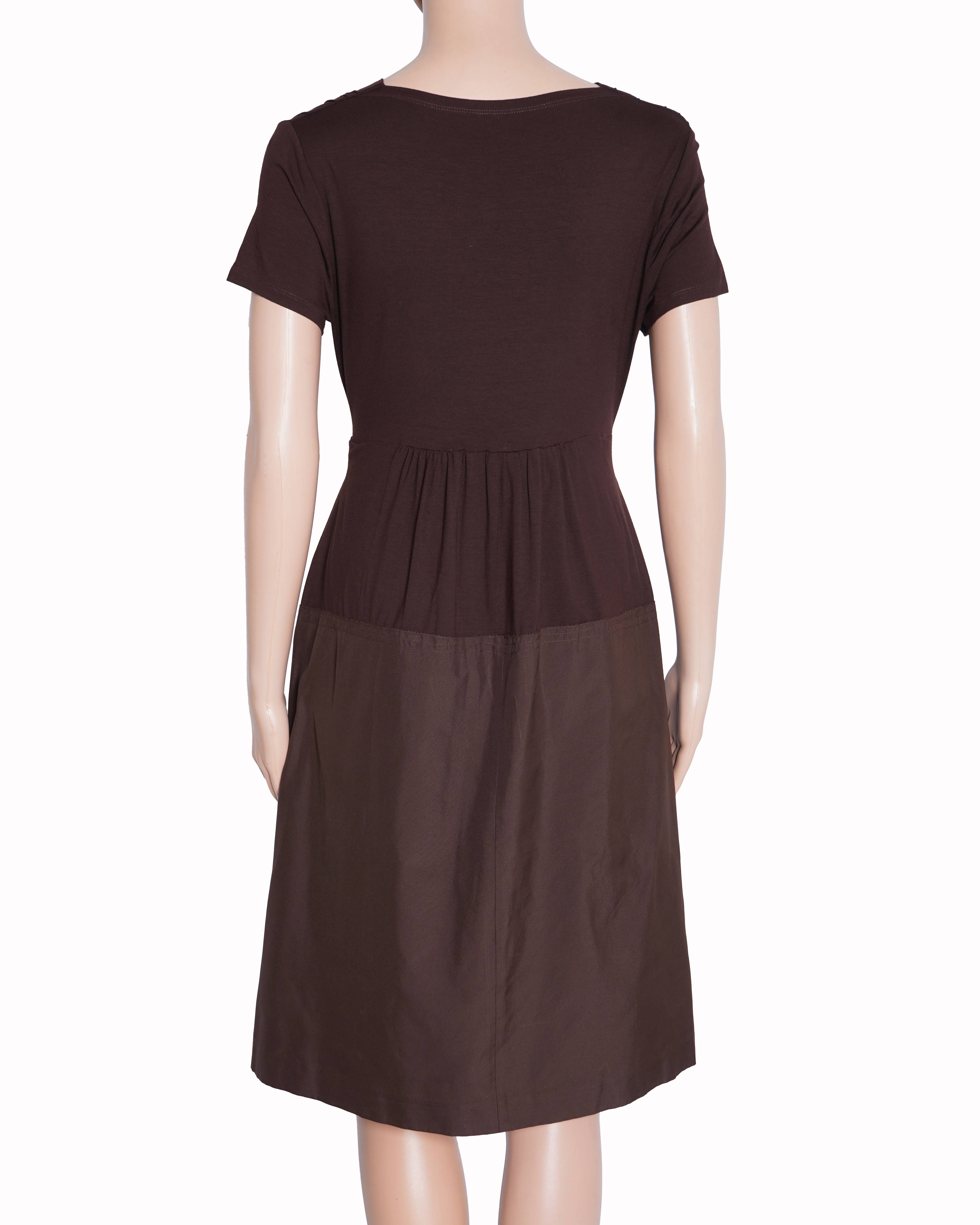 DKNY brown knot mini dress
