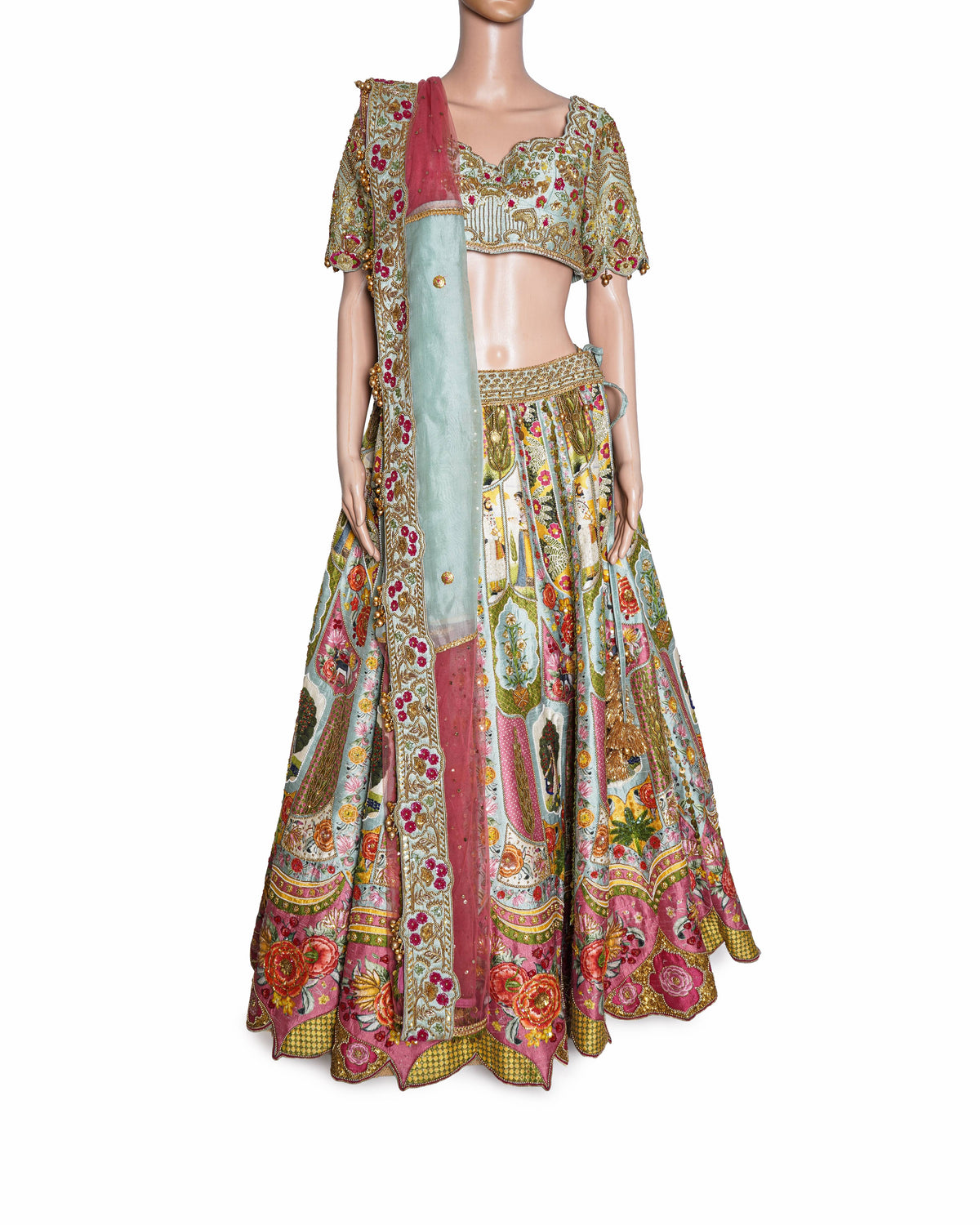 Gazal Gupta Gul-e-Husn Hand-Embroidered Bridal Lehenga