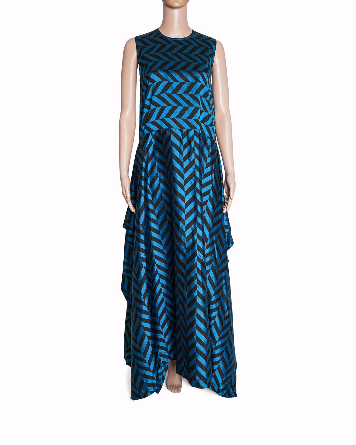 Payal Khandwala Blue Printed Maxi Dress