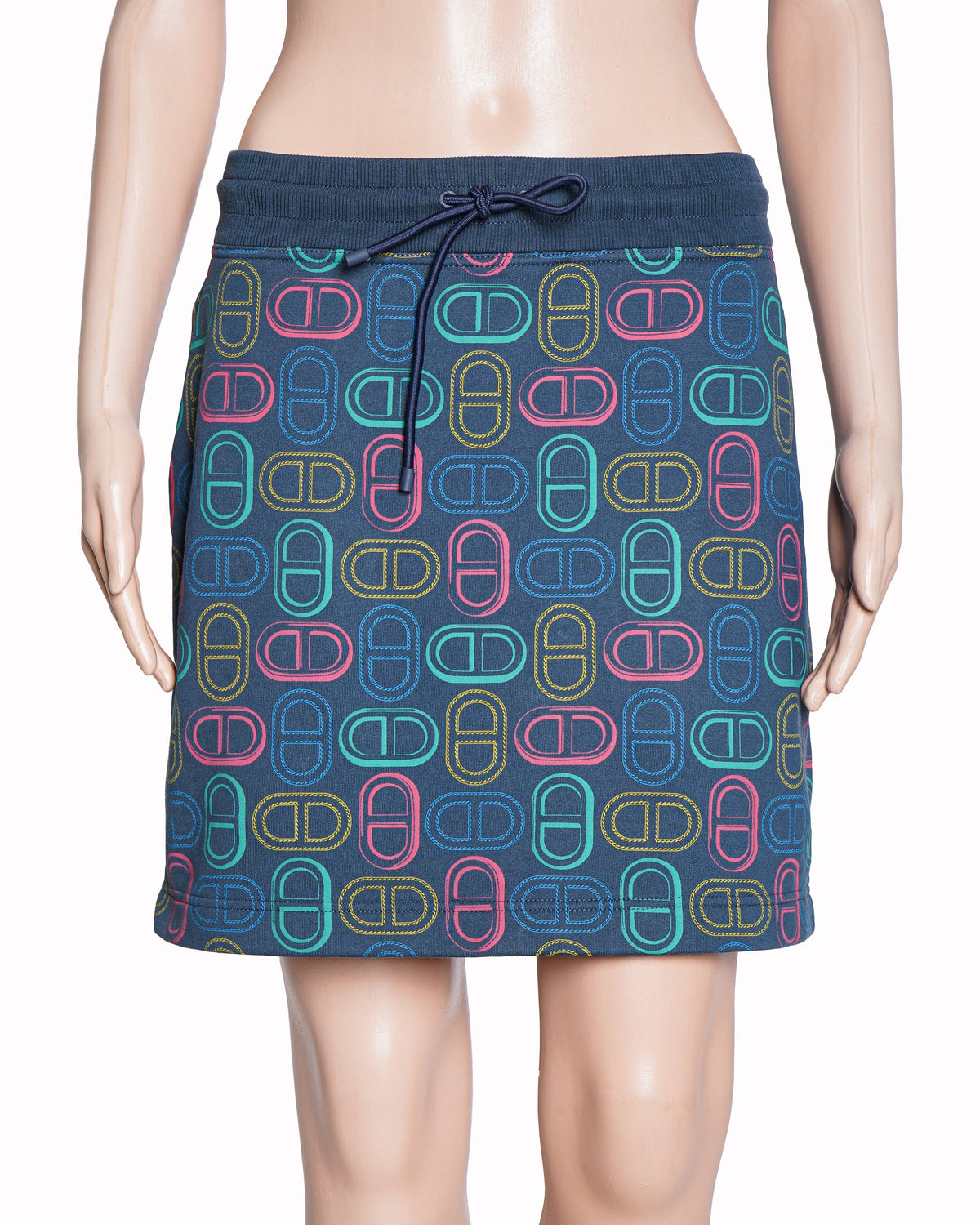 Hermès Chaine d'Ancre Printed Mini Skirt