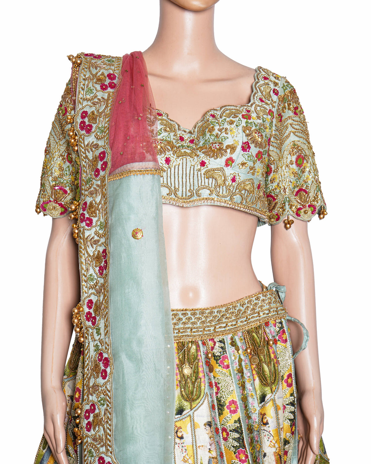 Gazal Gupta Gul-e-Husn Hand-Embroidered Bridal Lehenga