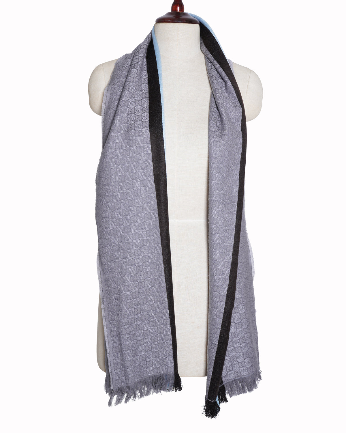 New Gucci GG Monogram Woolen Scarf