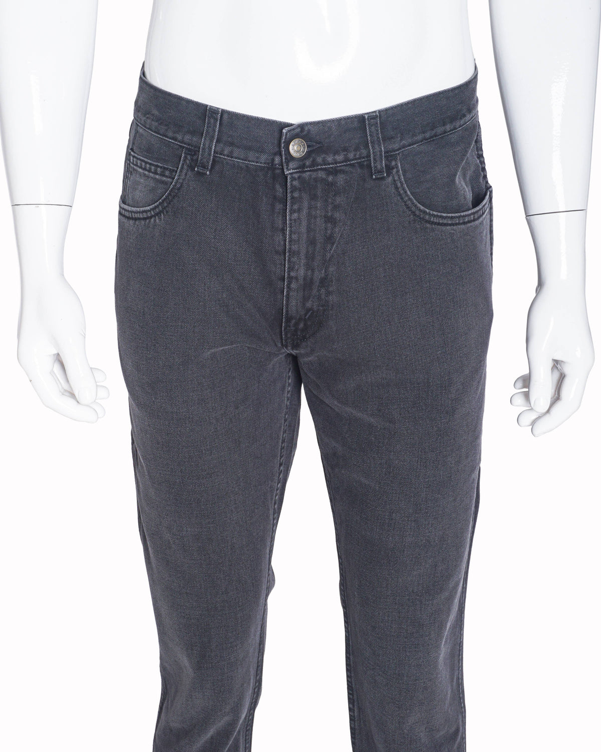 Gucci Men's Charcoal Grey Slim-Fit Jeans
