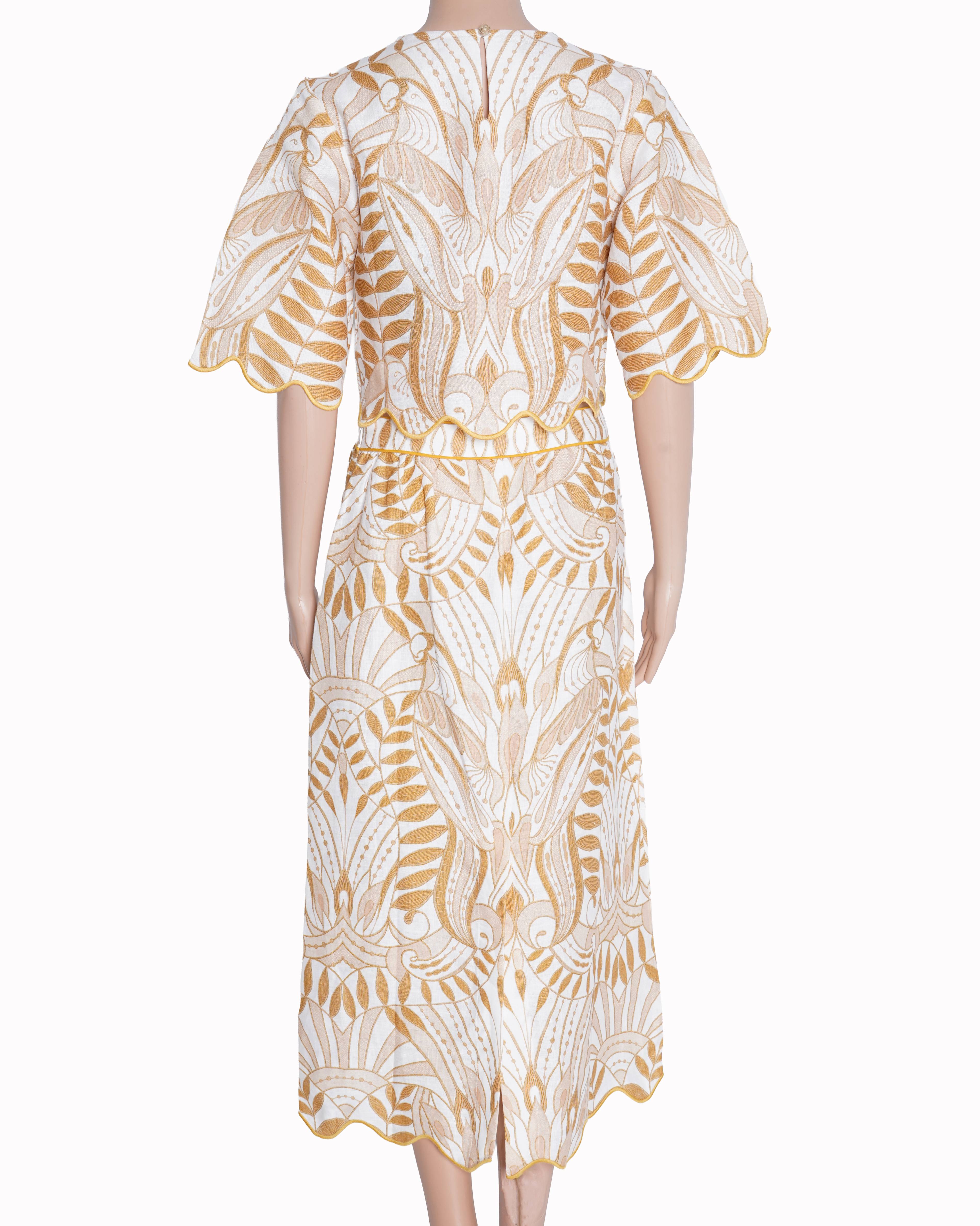 New Farm rio lace nature white & Yellow top