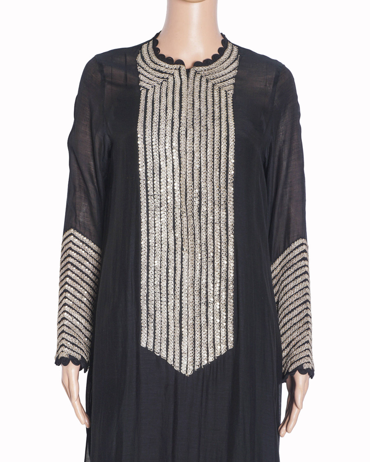 Anamika Khanna Black Embroidered Tunic & Pants Set