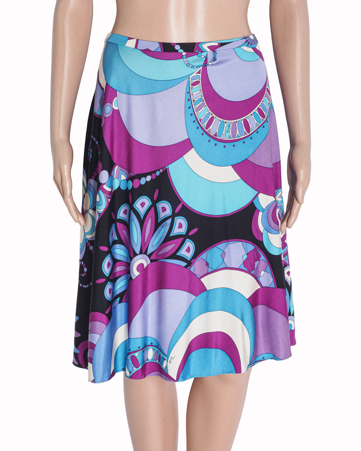 Emilio Pucci Printed Silk Jersey Skirt