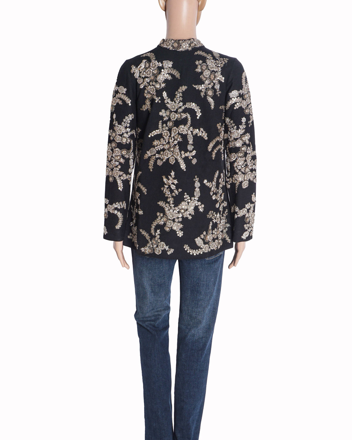 Sabyasachi Black Heavily Embroidered Silk Tunic