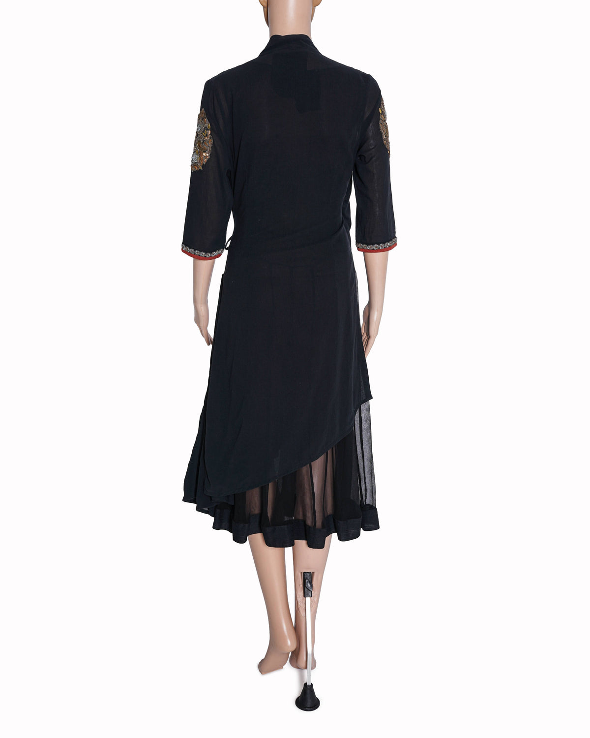 Sabyasachi Black Wrap Tunic Dress