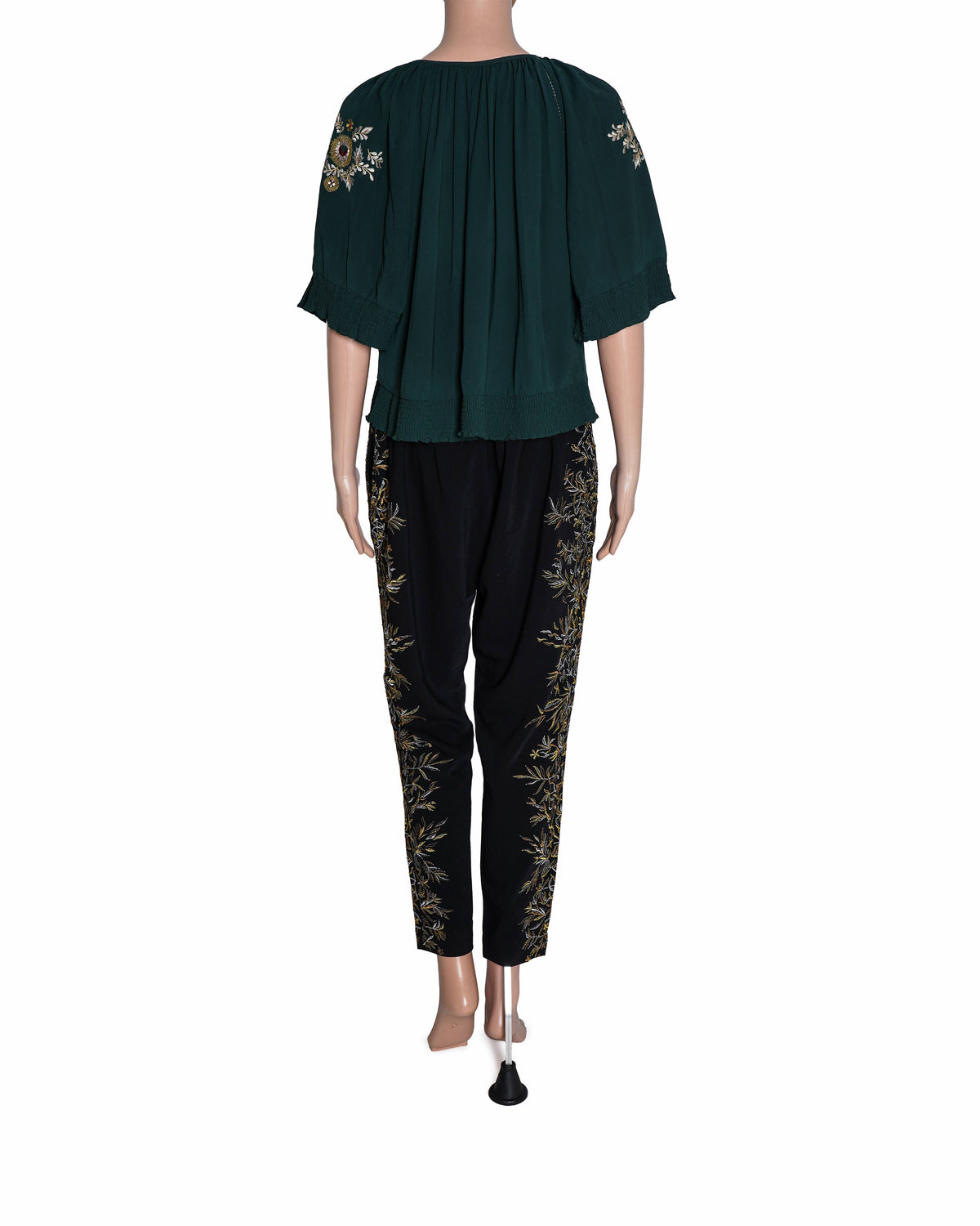 Rana Gill Embroidered Women's Trousers With Embroidered Top Co-ord Set of 2