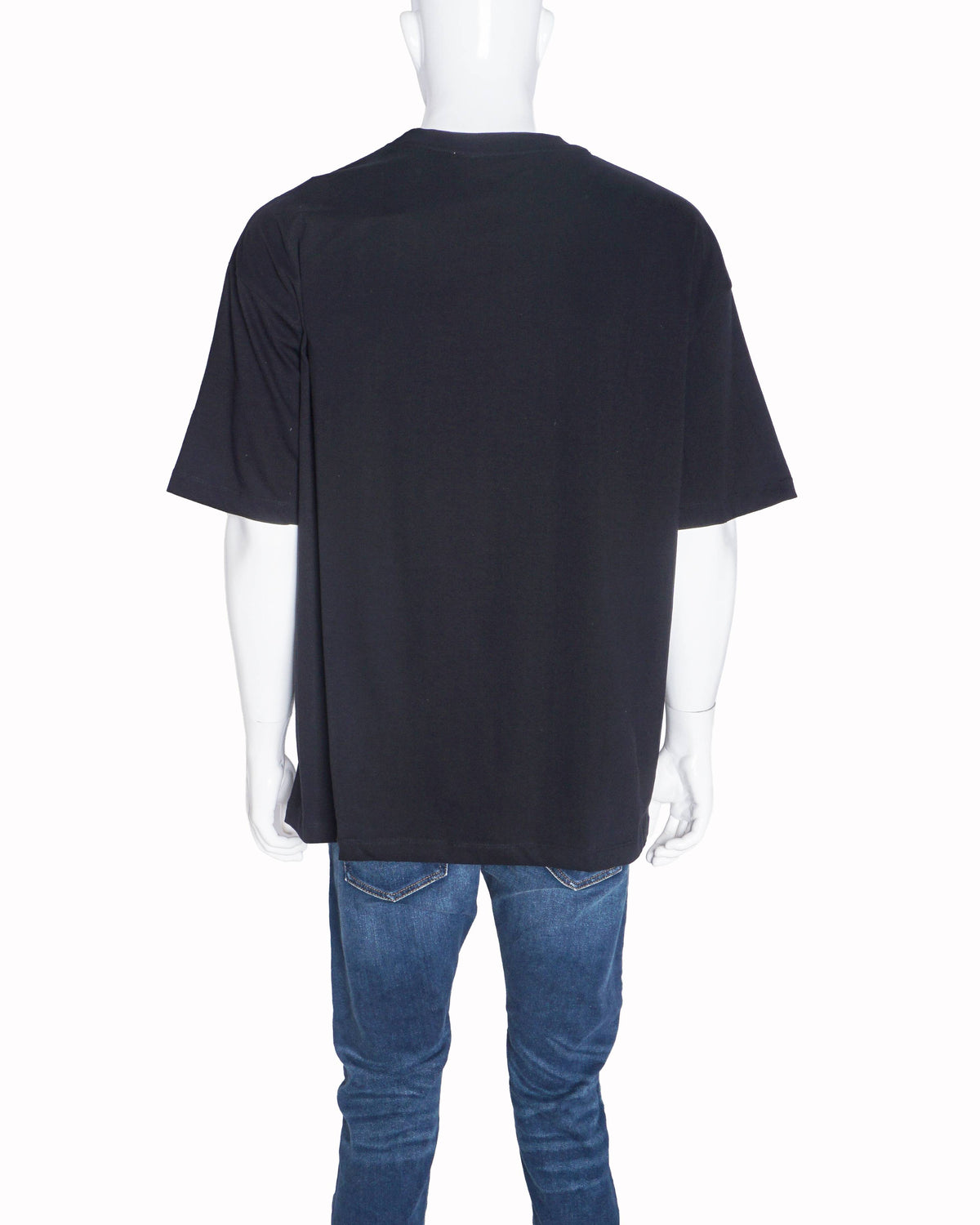 Prada Black Cotton Milano Crest Embroidered T-Shirt