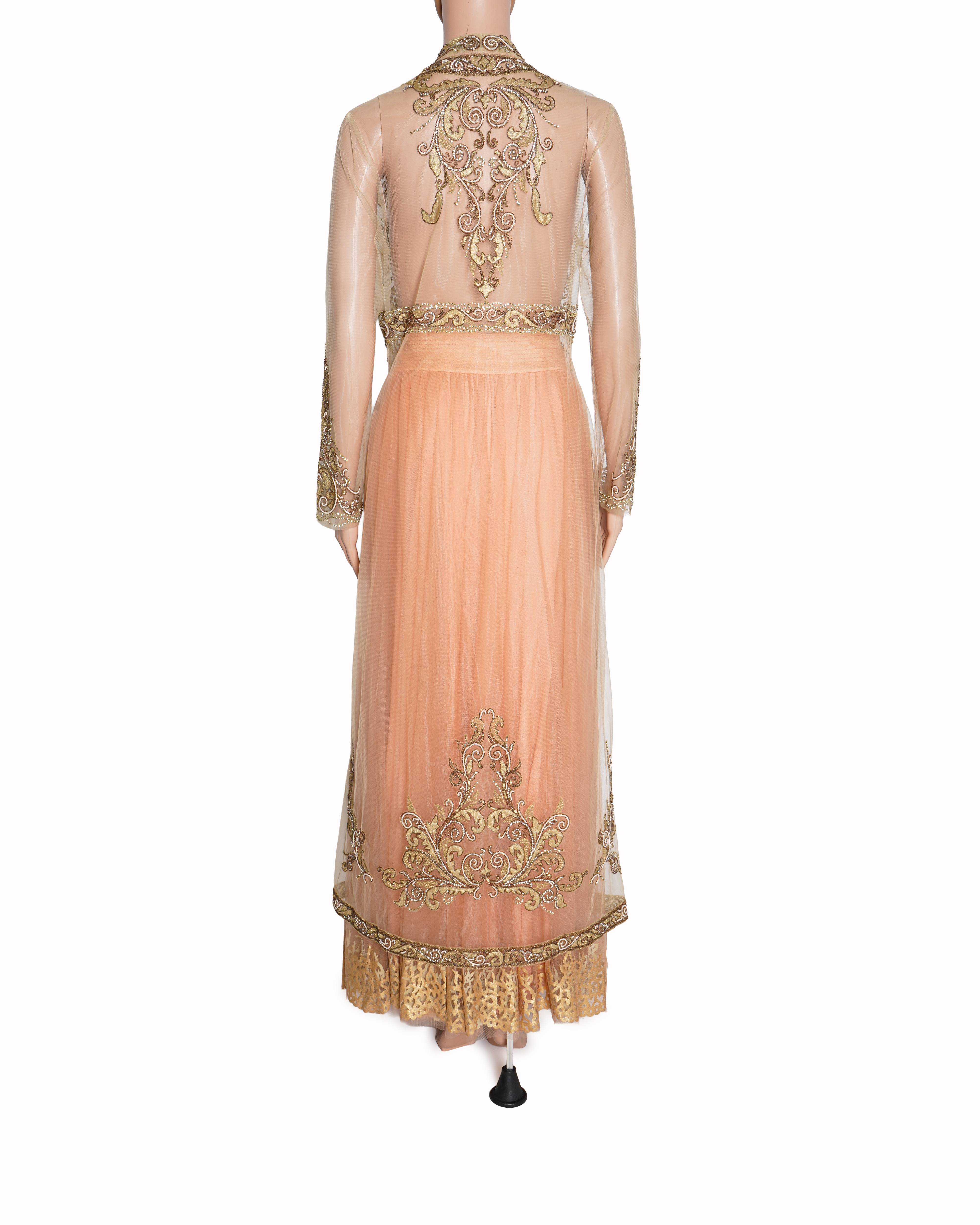 Geisha designs lehenga with sheer long top