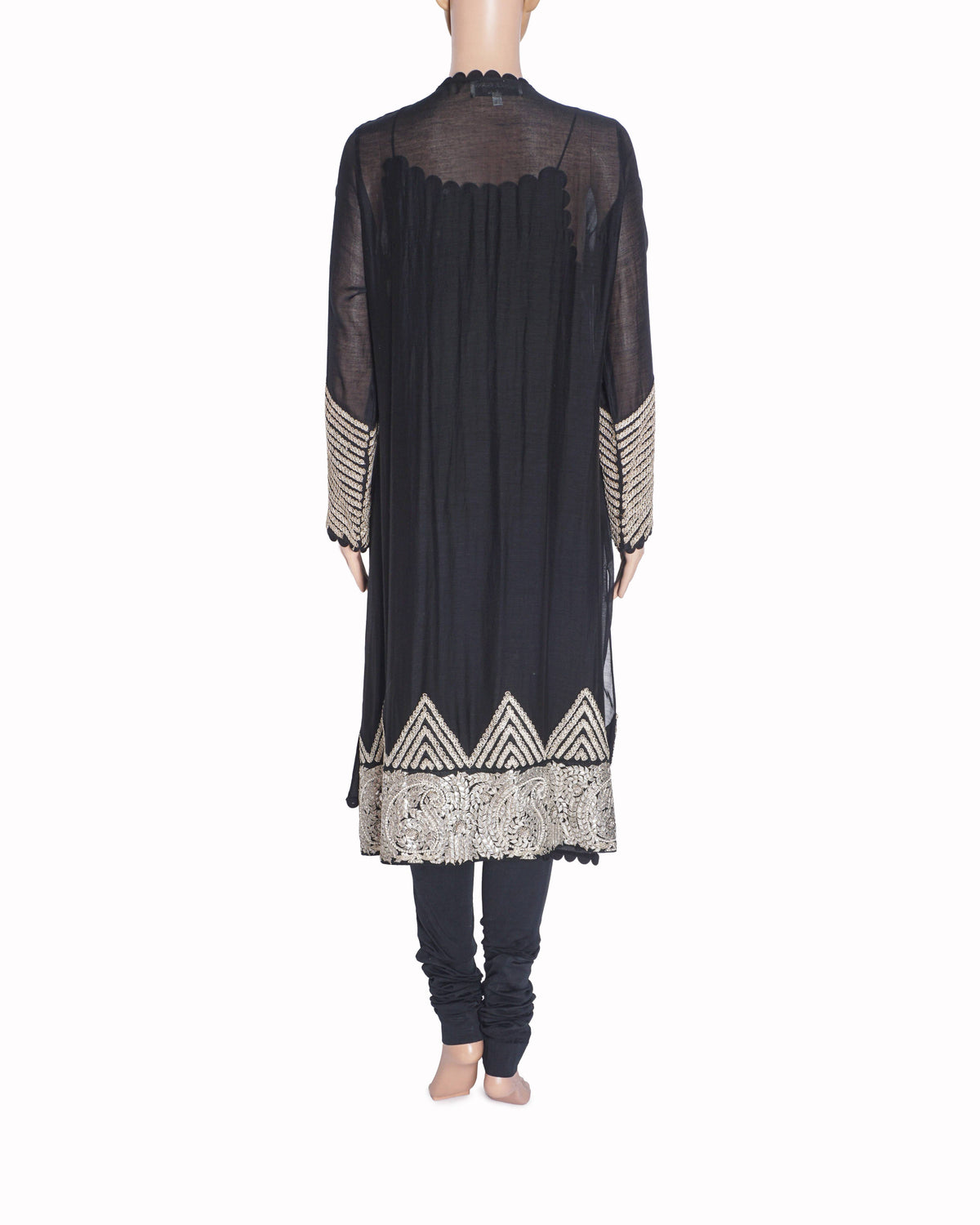 Anamika Khanna Black Embroidered Tunic & Pants Set