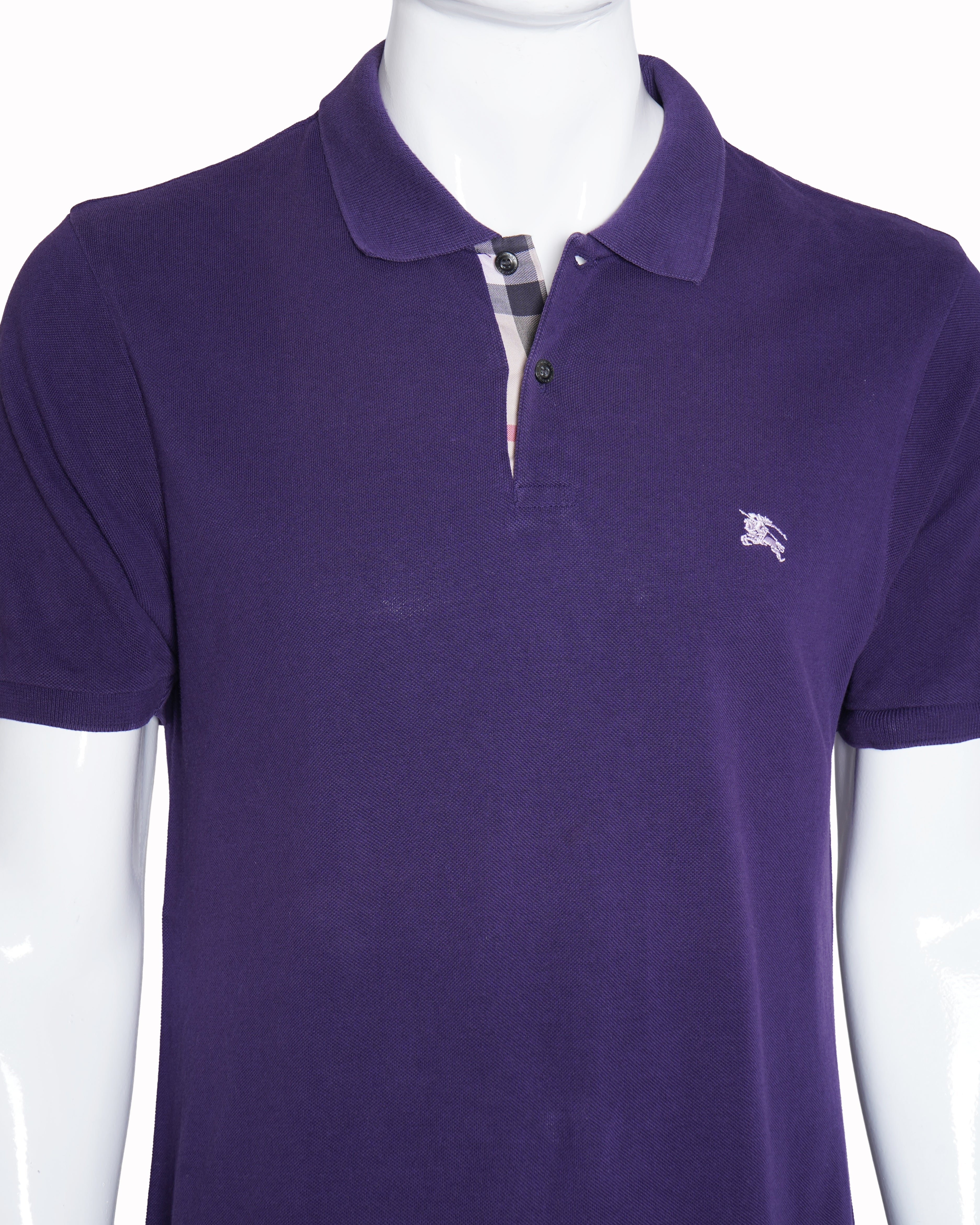 Burberry polo t-shirt in purple