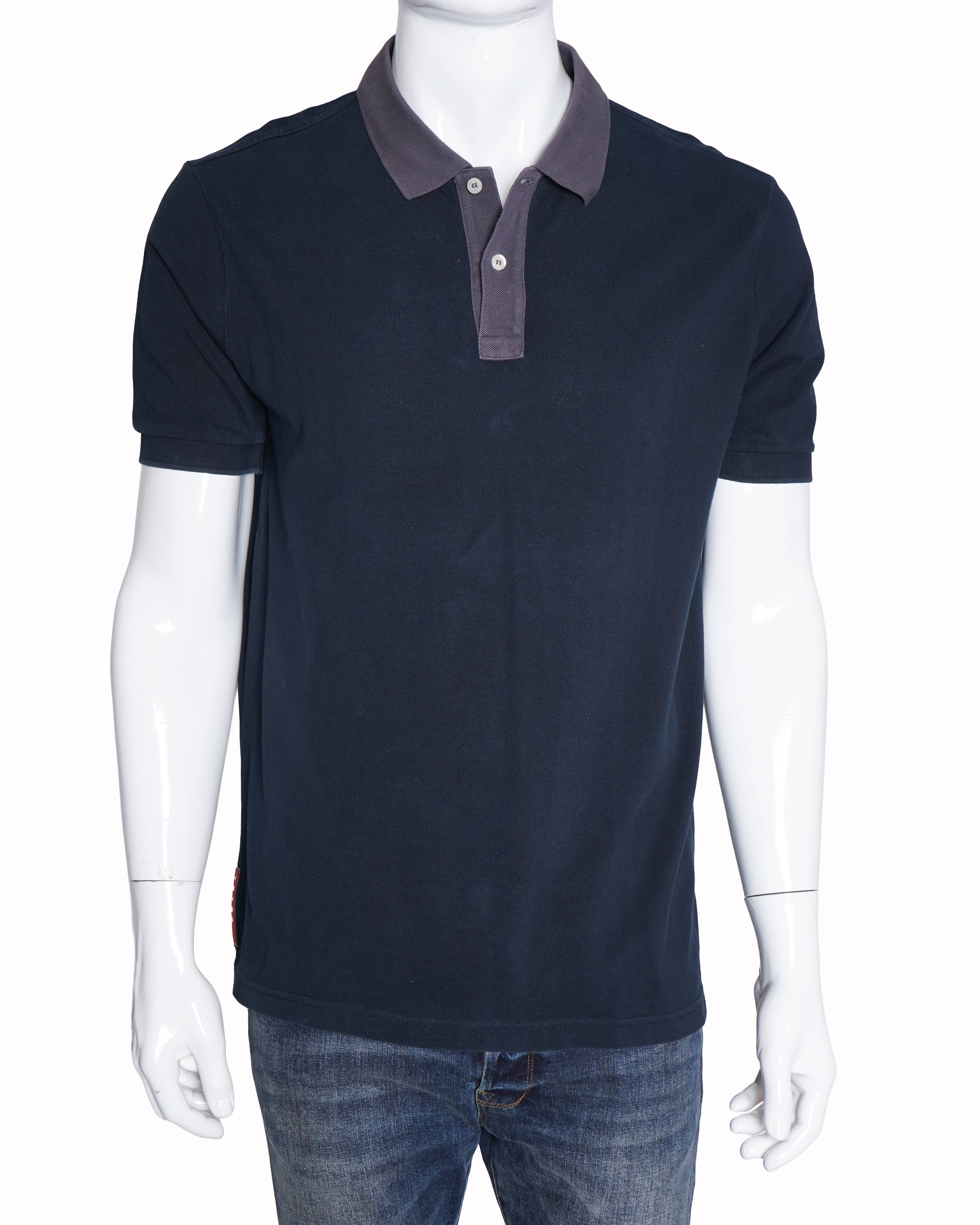 Prada deep blue polo T-shirt