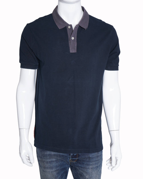 Prada deep blue polo T-shirt