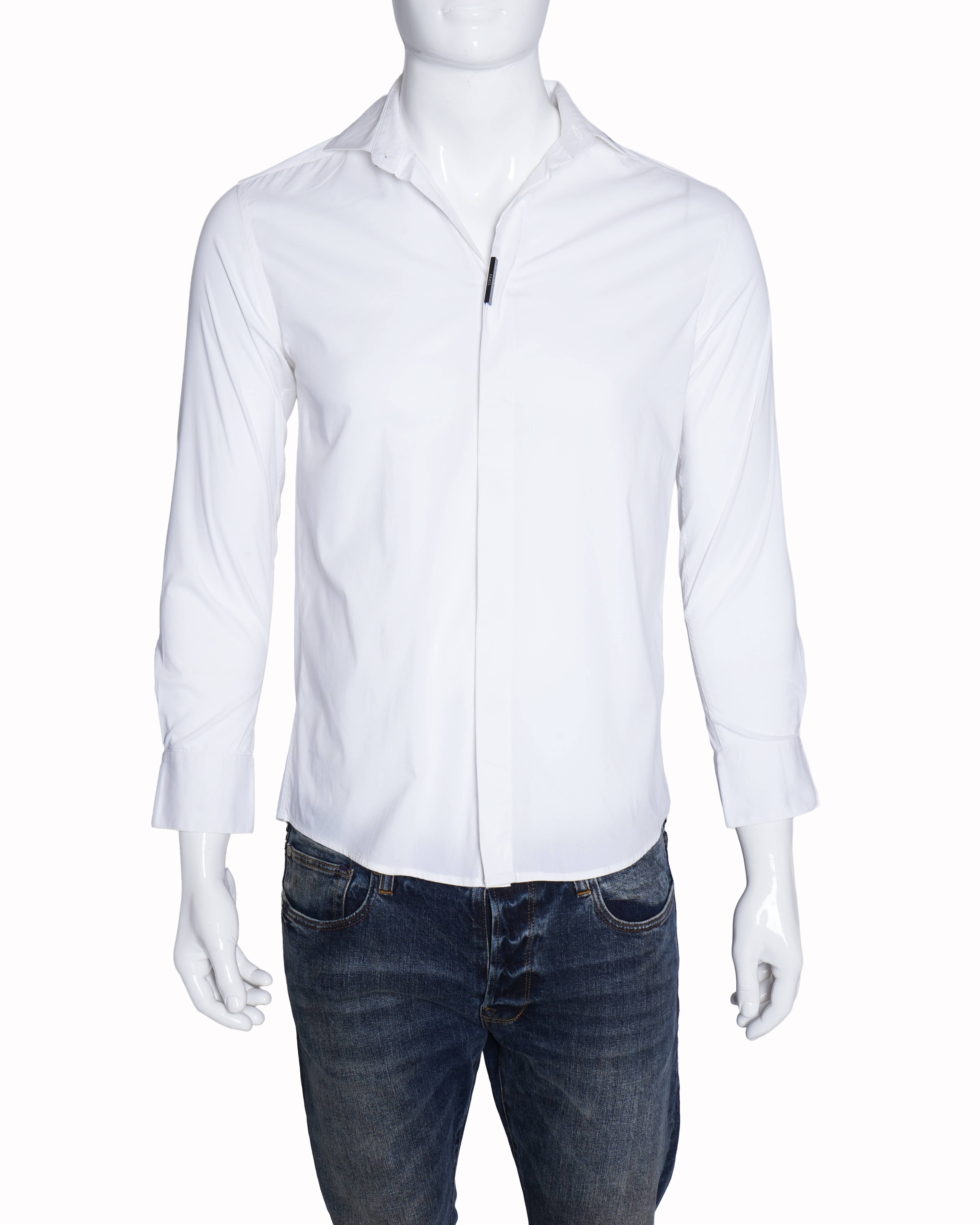 Balmain Men's Button Down Shirt In White