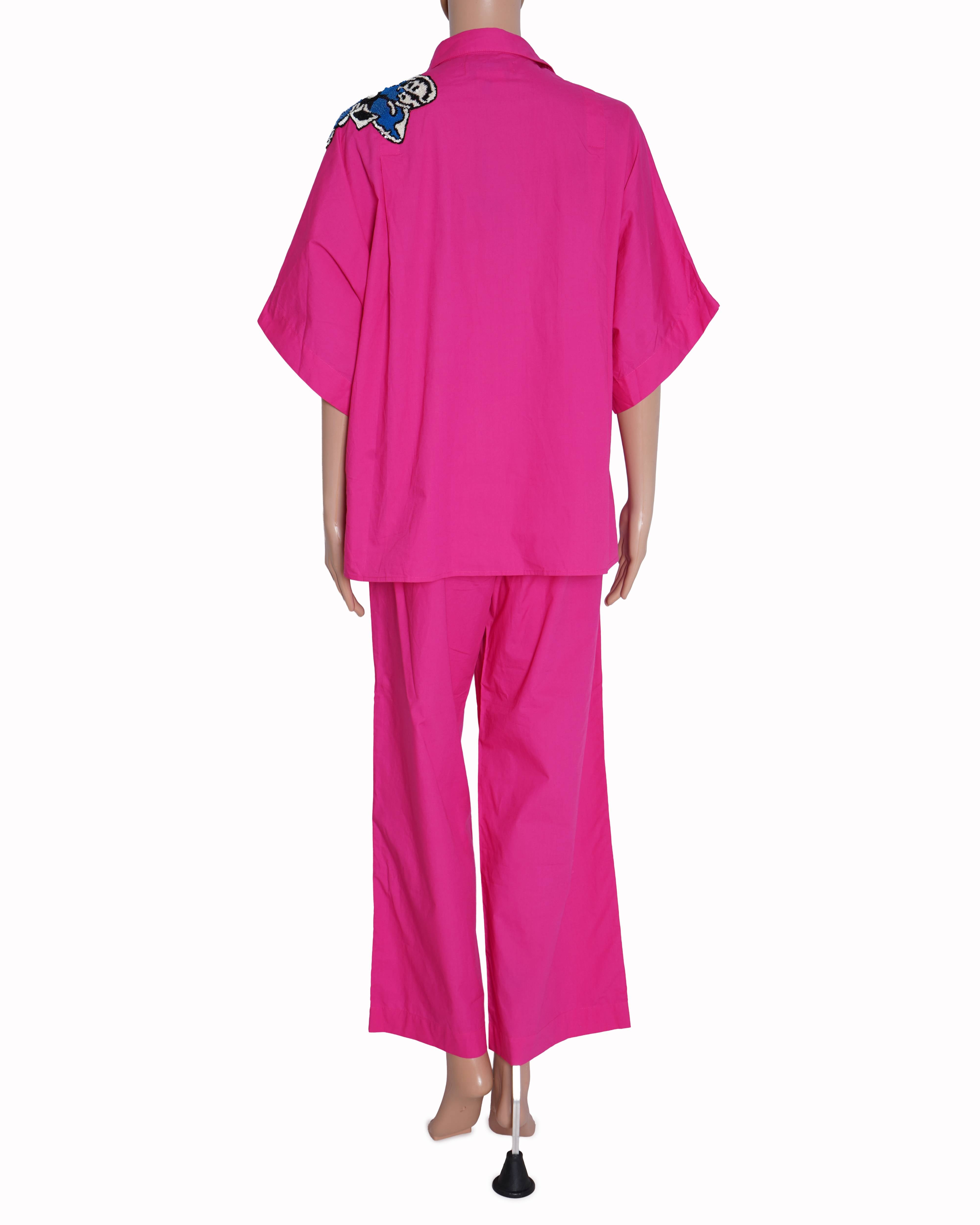 New Dhruv Kapoor pink patchwork co-Ord set