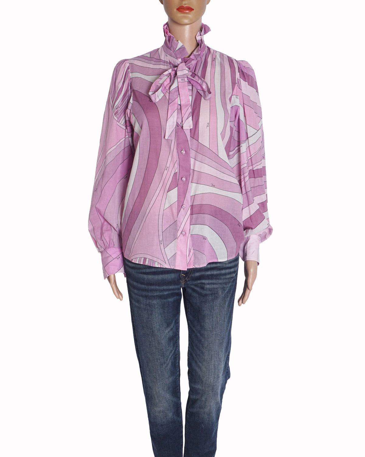Pucci Pink Marmo-Print Button-Up Shirt