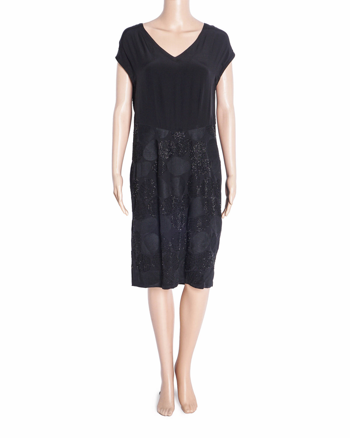 Namrata Joshipura Black Embellished Sleeveless Cocktail Dress
