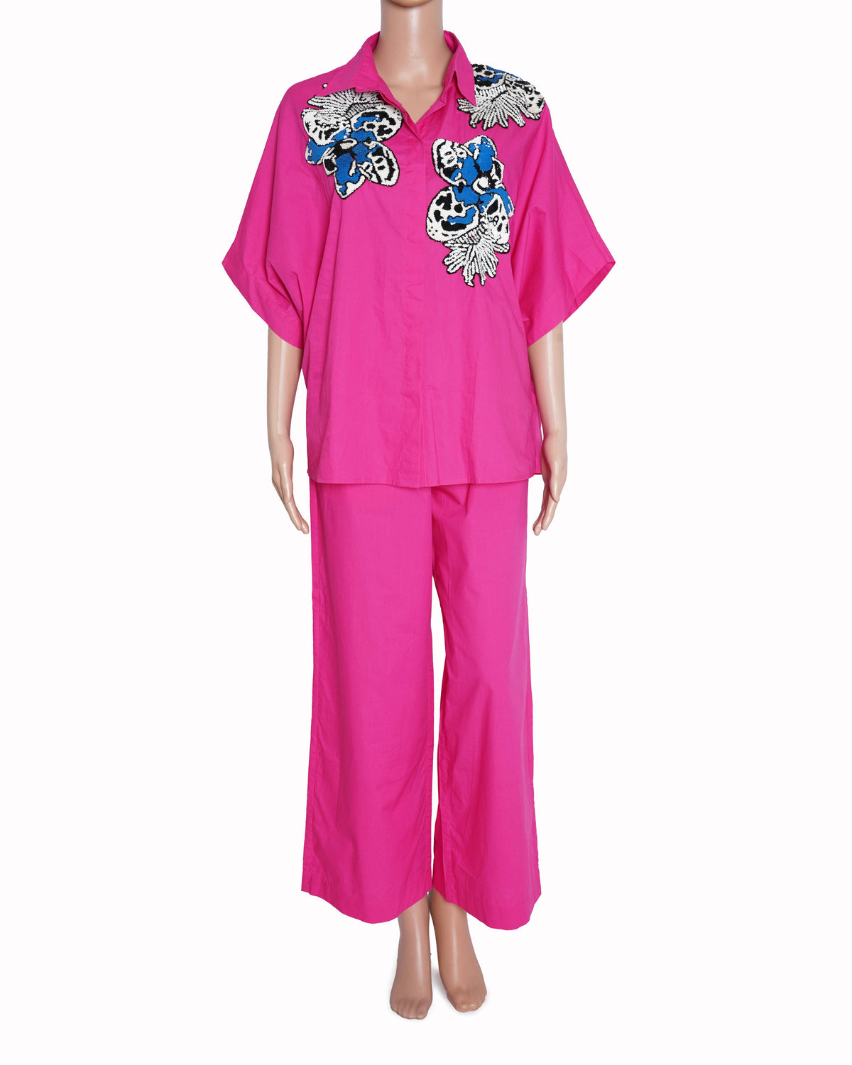 New Dhruv Kapoor pink patchwork co-Ord set