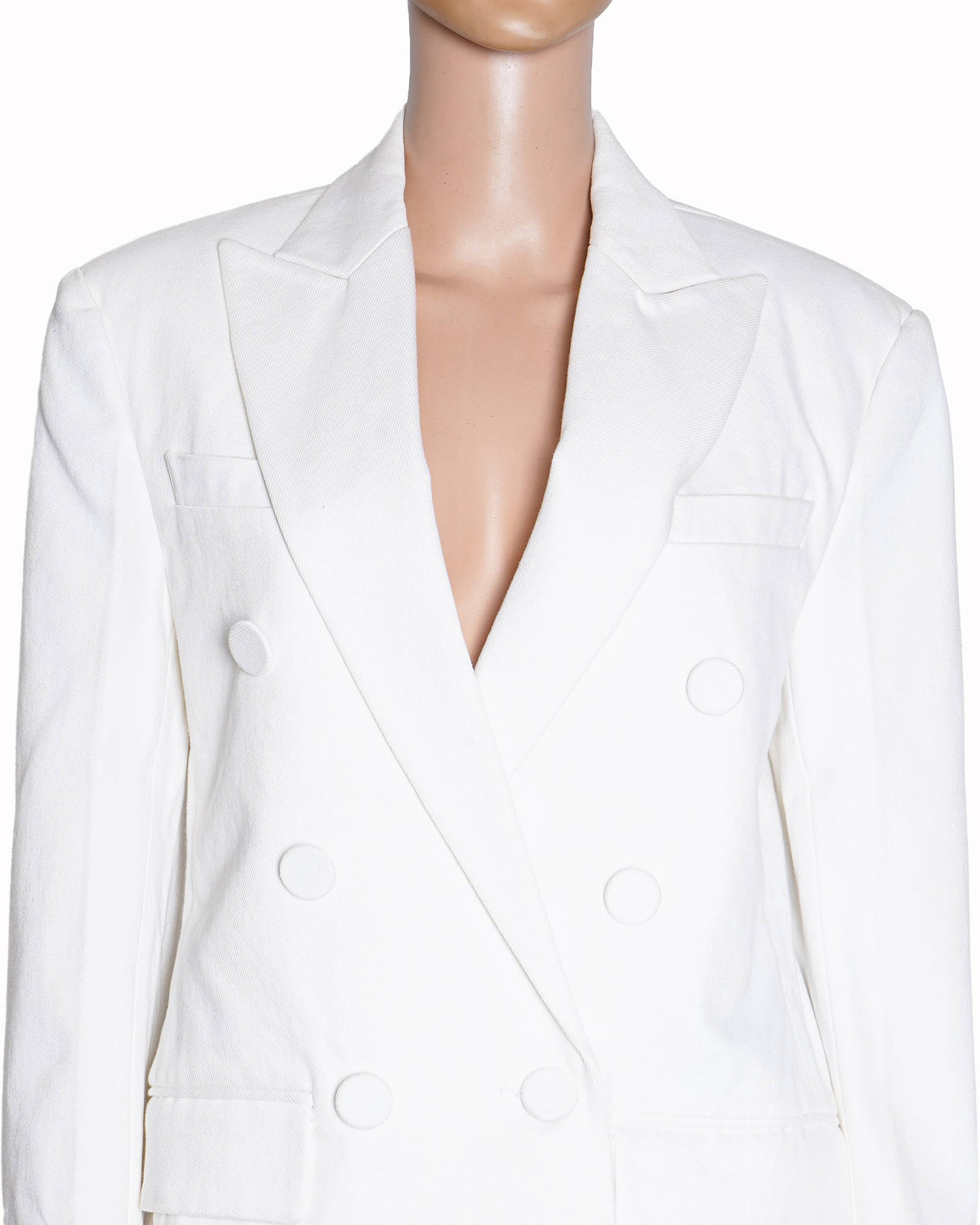 Alexander Wang Distressed Hem Double Breasted Blazer